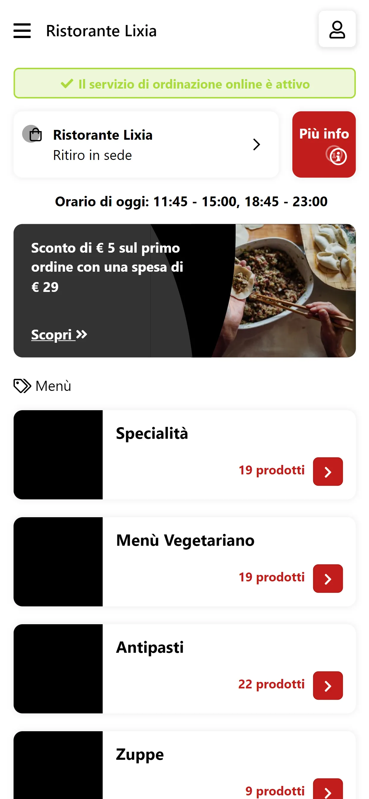 Ristorante Lixia | Indus Appstore | Screenshot