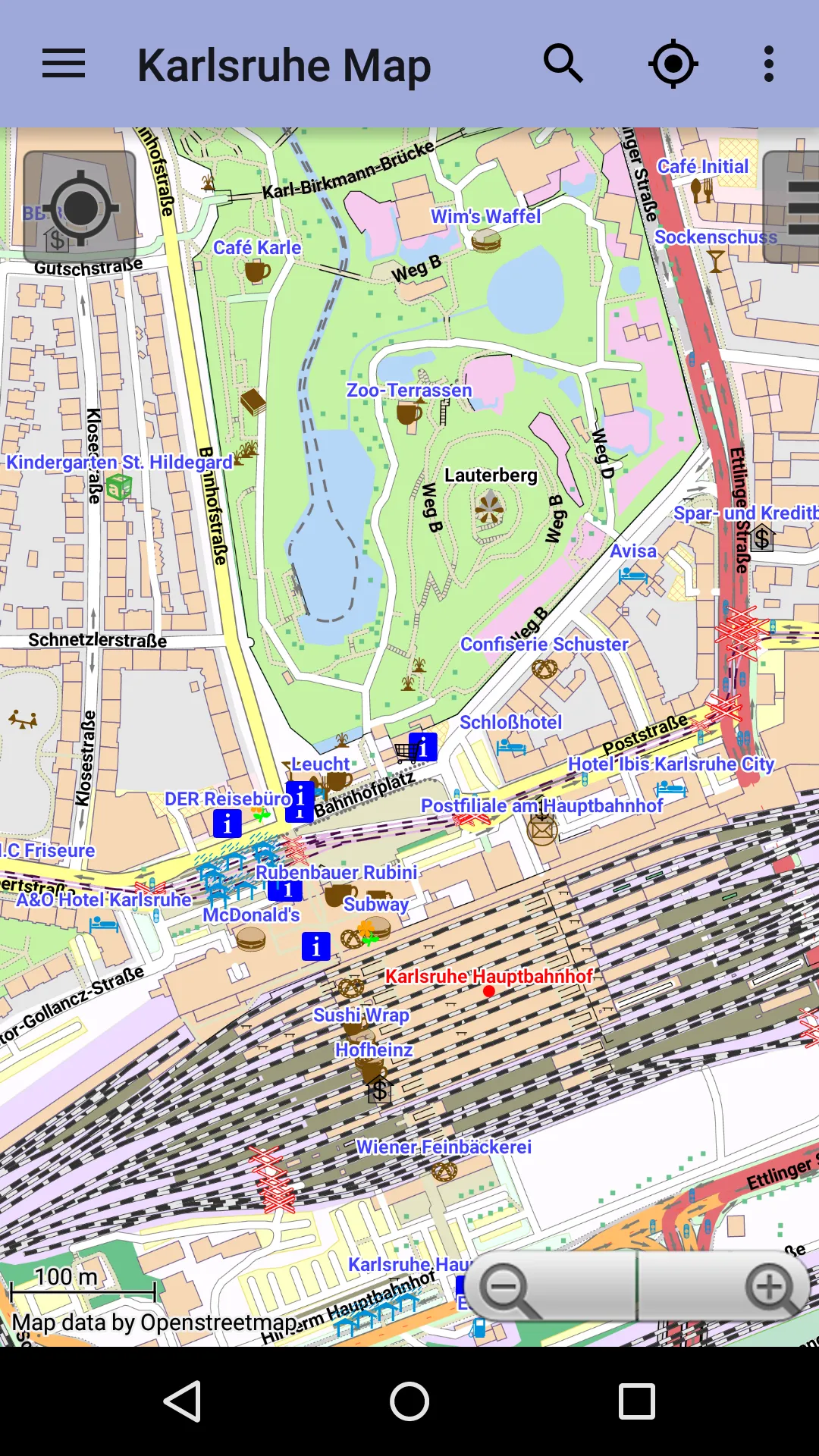 Karlsruhe City Map Lite | Indus Appstore | Screenshot