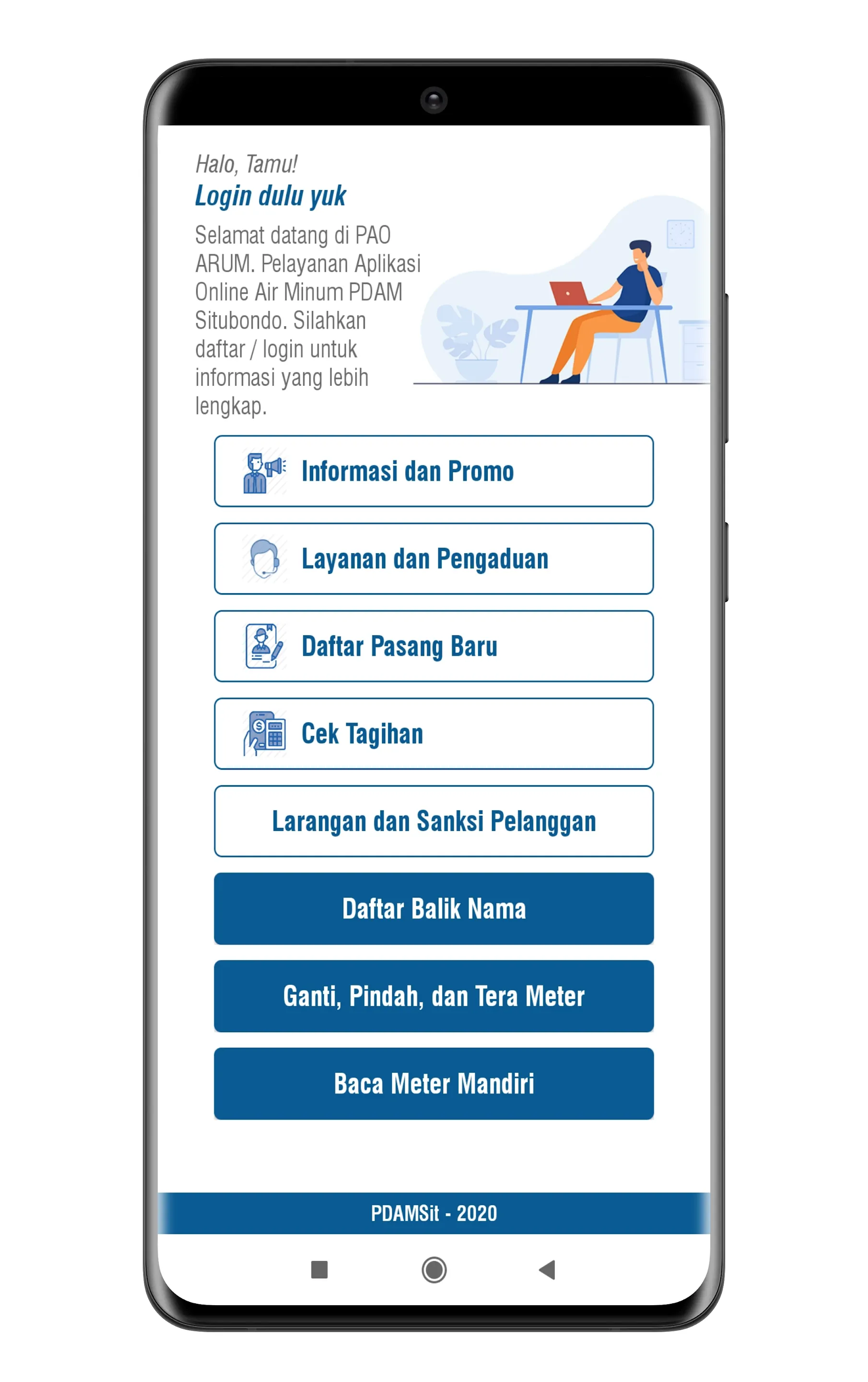 PAO ARUM PDAM Tirta Baluran Si | Indus Appstore | Screenshot