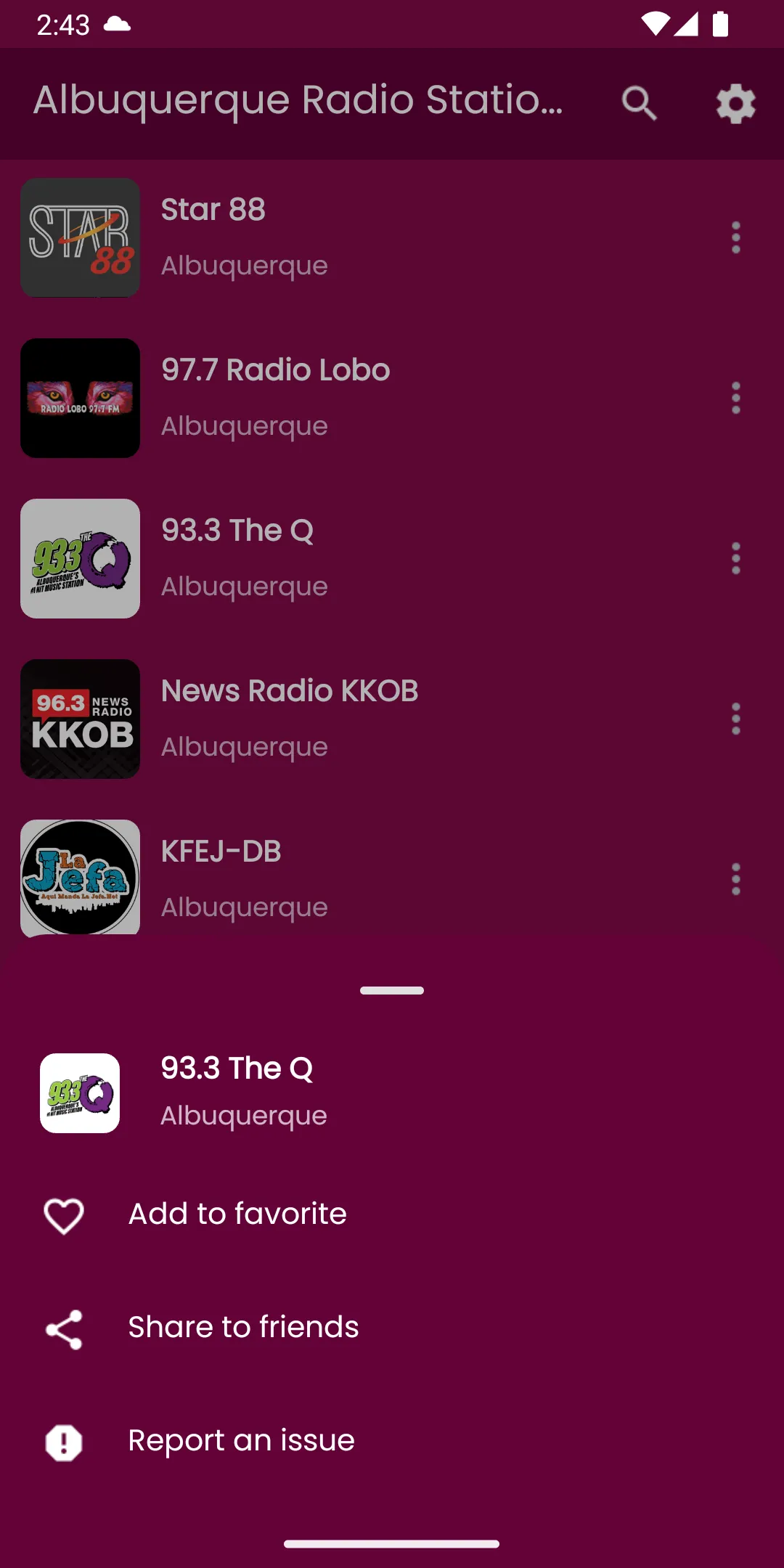 Albuquerque Radio Stations | Indus Appstore | Screenshot