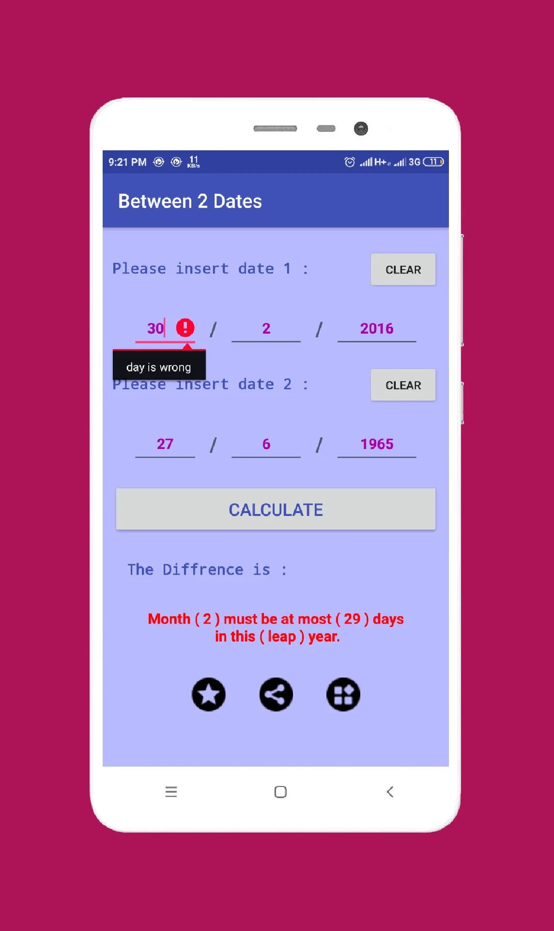 Between 2 Dates | Indus Appstore | Screenshot