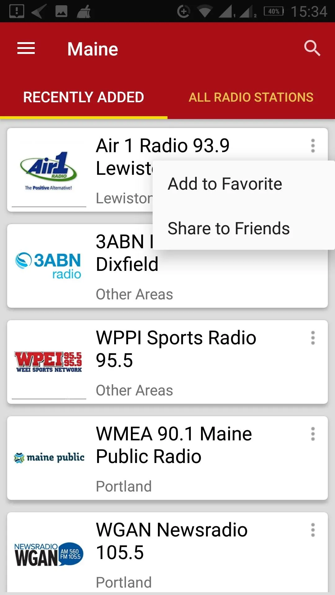 Maine Radio Stations - USA | Indus Appstore | Screenshot