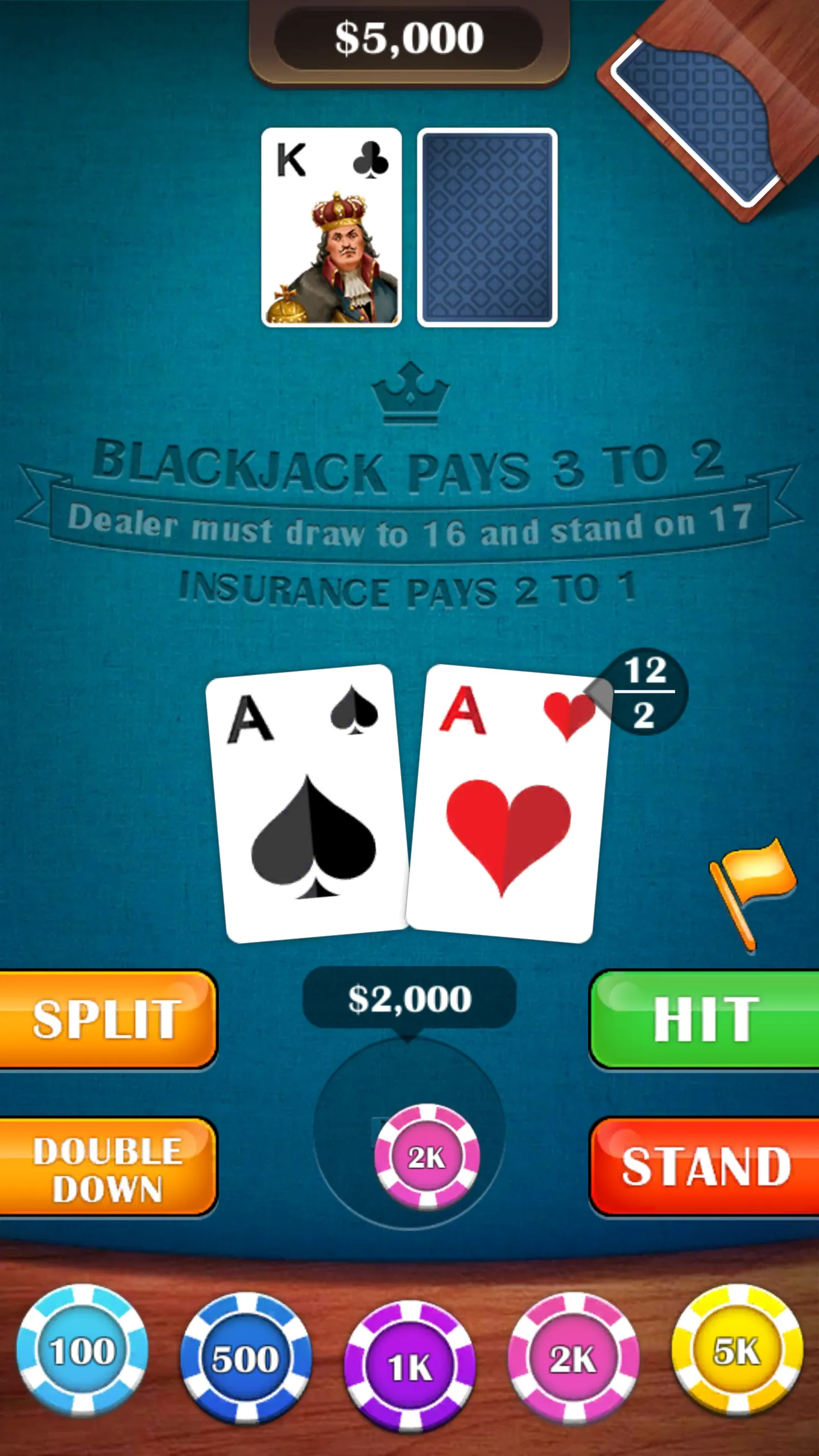 Blackjack 21: casino card game | Indus Appstore | Screenshot