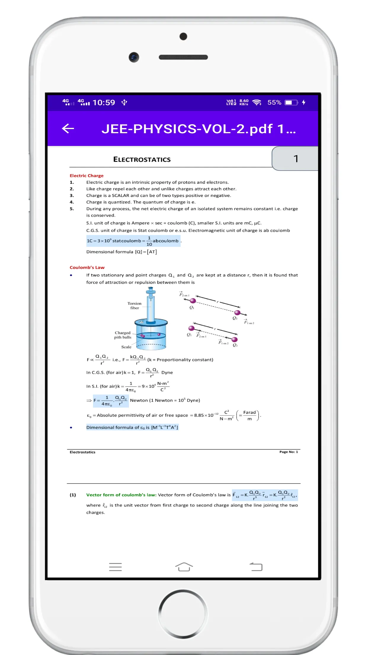 JEE-NEET PHYSICS FORMULA-2 | Indus Appstore | Screenshot