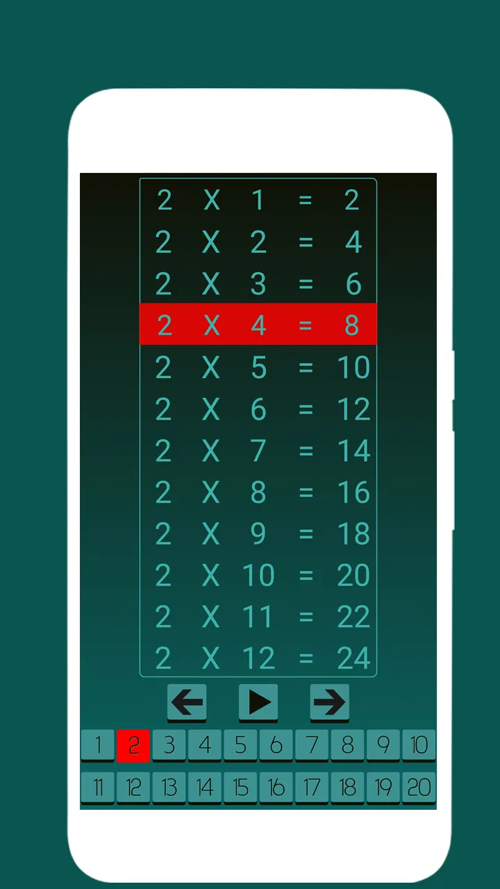 Math Tables with Quiz - Audio | Indus Appstore | Screenshot