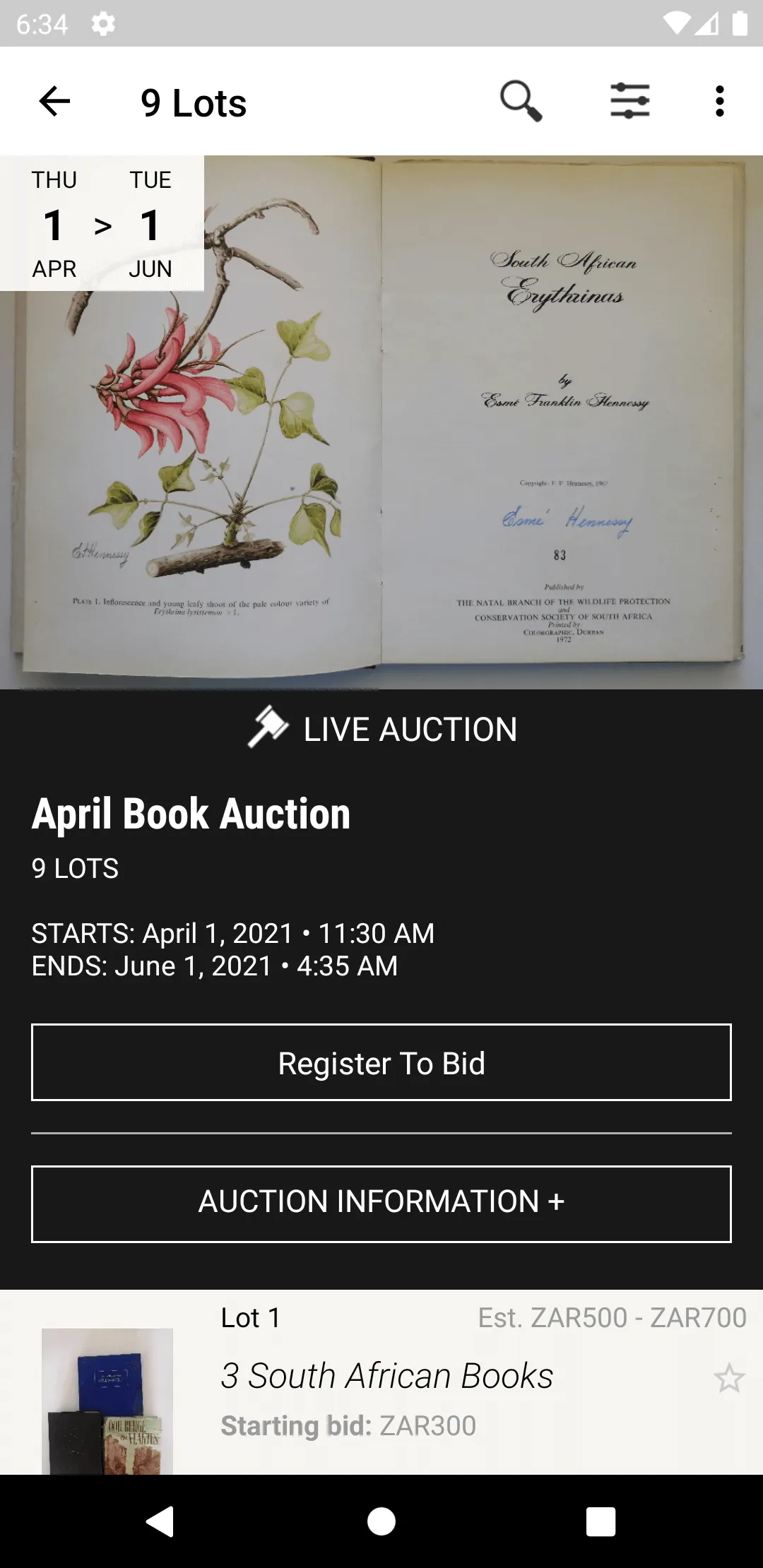 Huddy's Online Auction | Indus Appstore | Screenshot