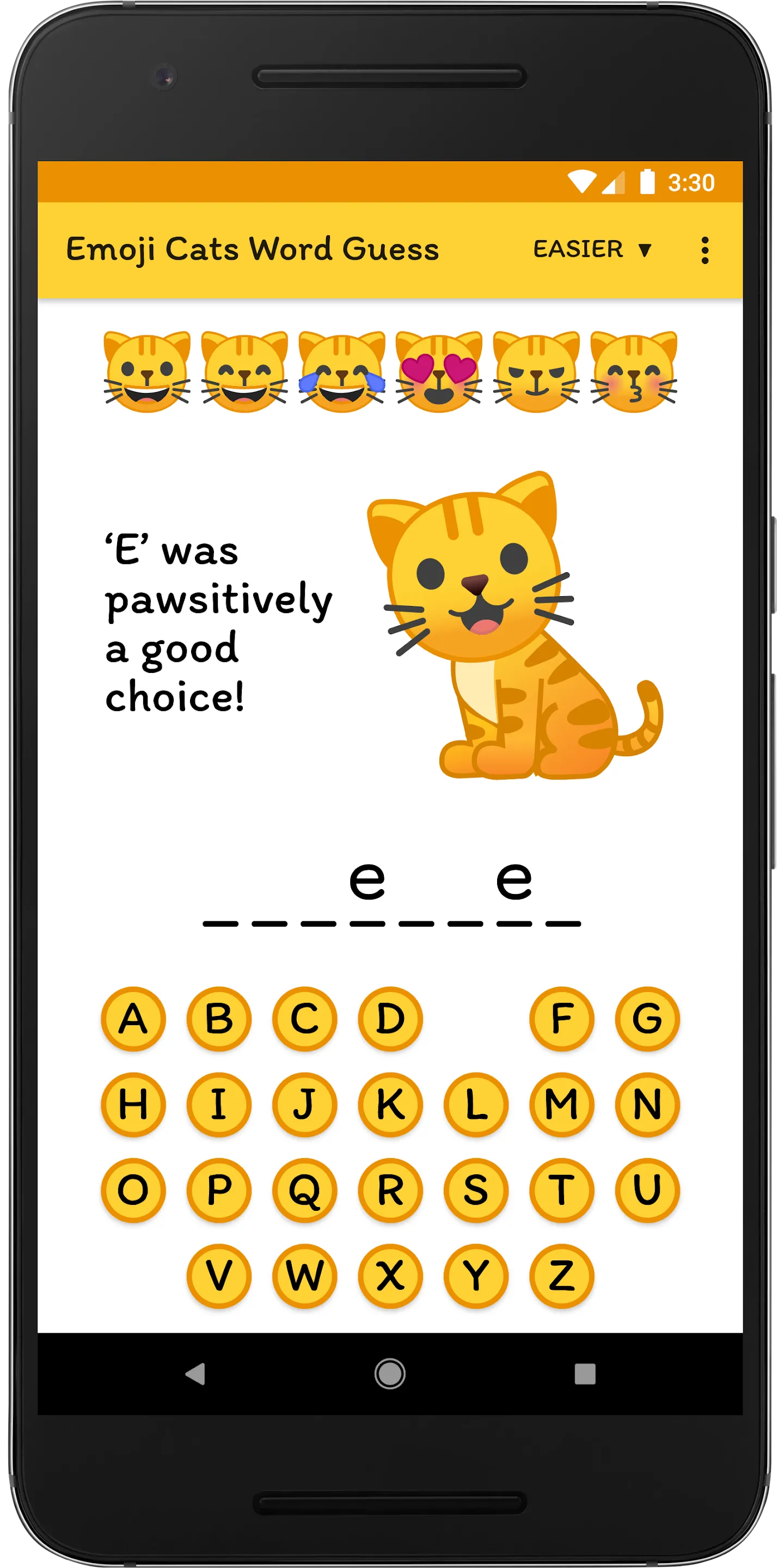 Emoji Cats Word Guess | Indus Appstore | Screenshot