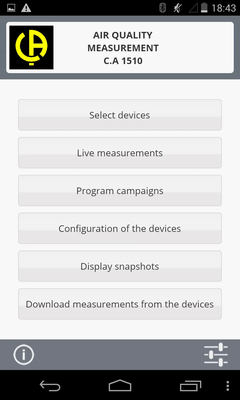 Logger CO2 / T°C/HR - C.A 1510 | Indus Appstore | Screenshot