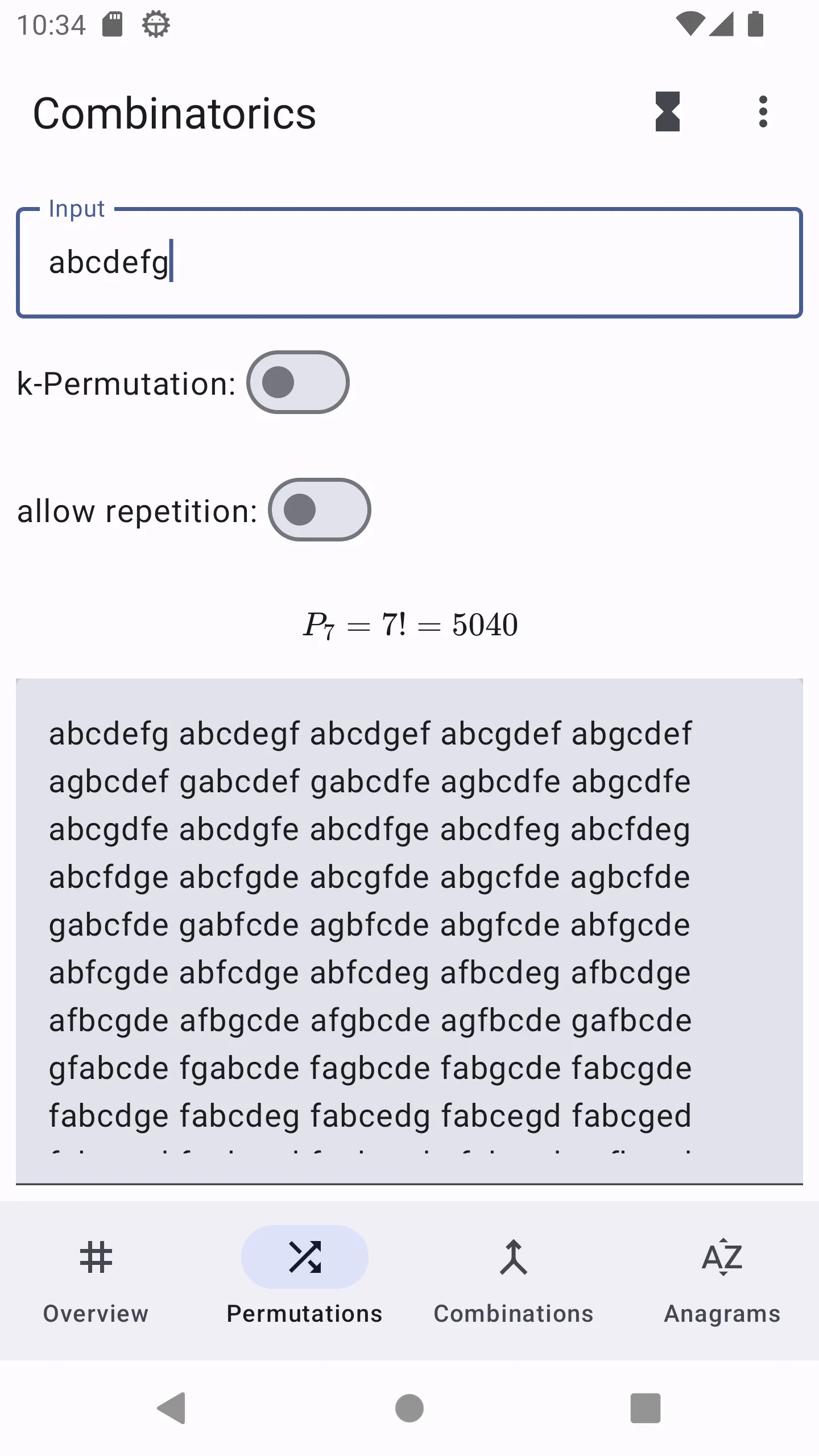 Combinatorics Mathematics | Indus Appstore | Screenshot