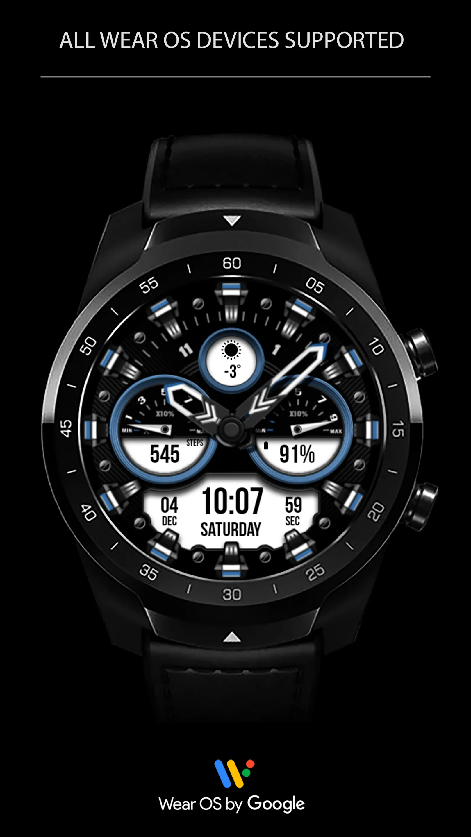 WFP 225 Modern watch face | Indus Appstore | Screenshot