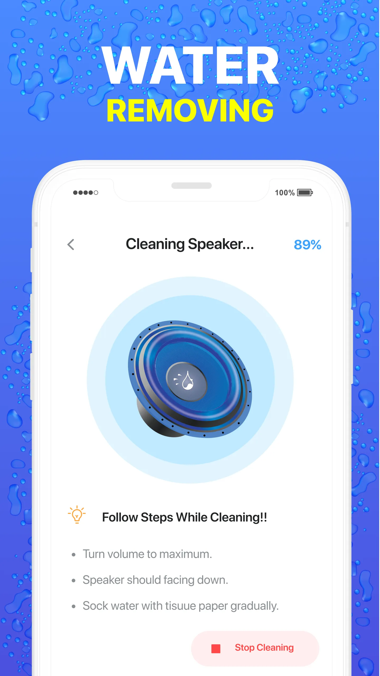 Speaker Cleaner - Remove Water | Indus Appstore | Screenshot