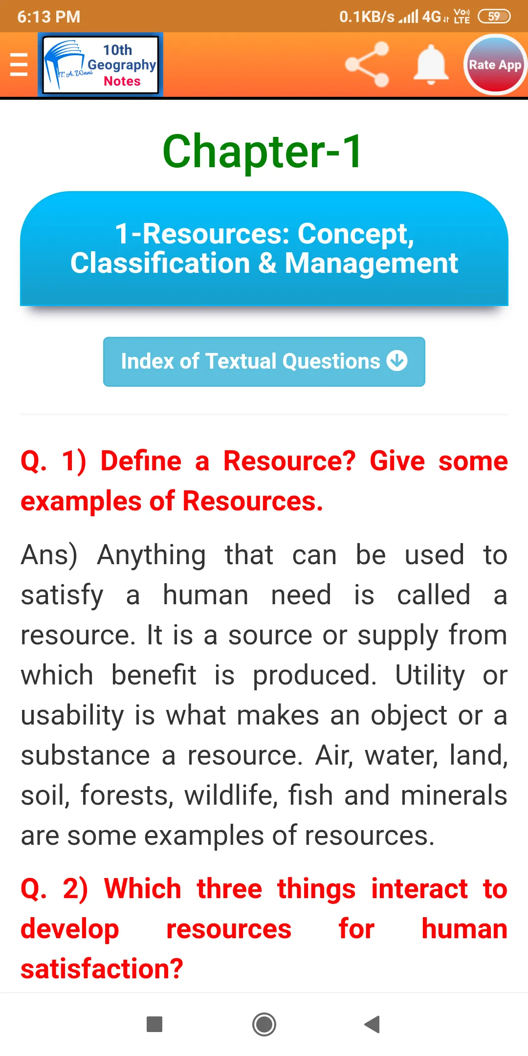 10th Geography Notes | Indus Appstore | Screenshot