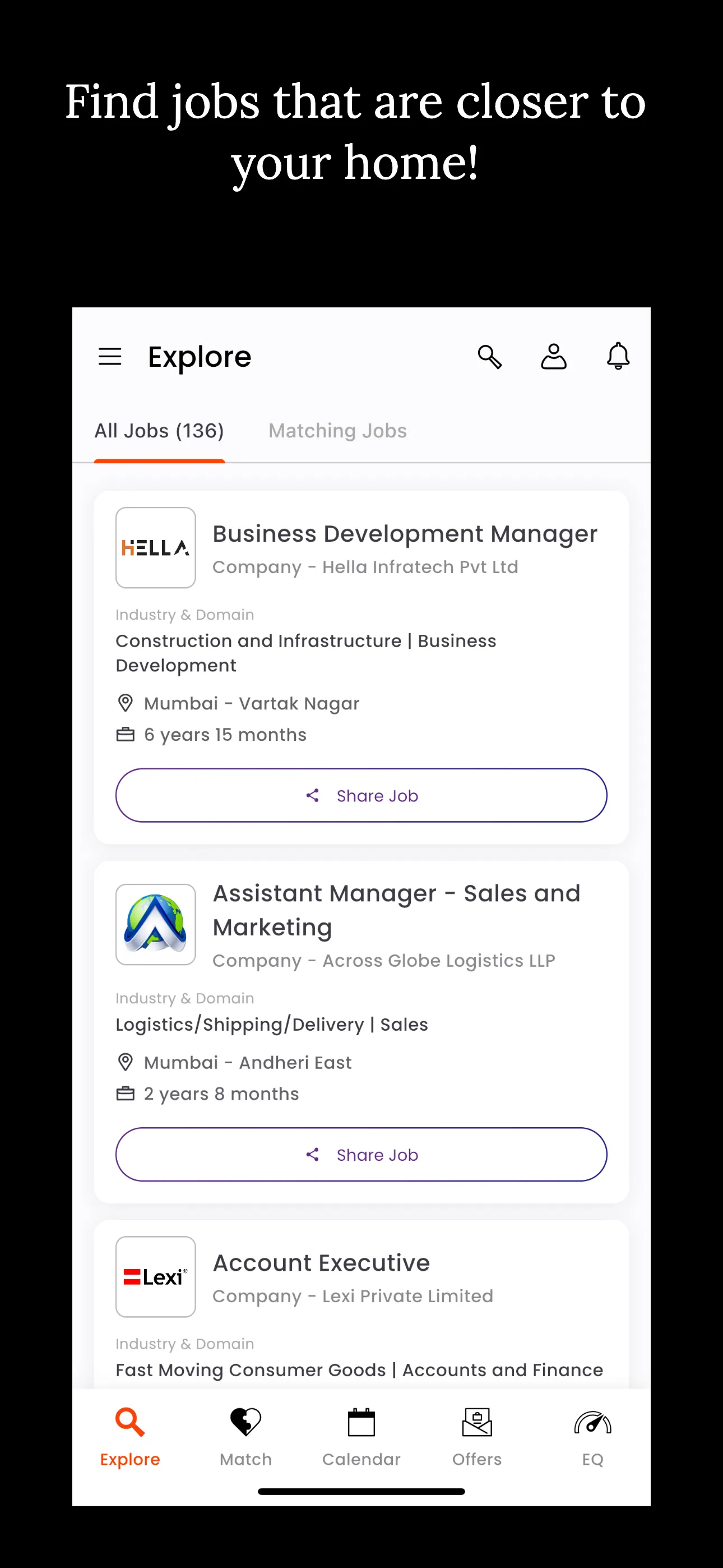 InRadius.in - Job Search | Indus Appstore | Screenshot