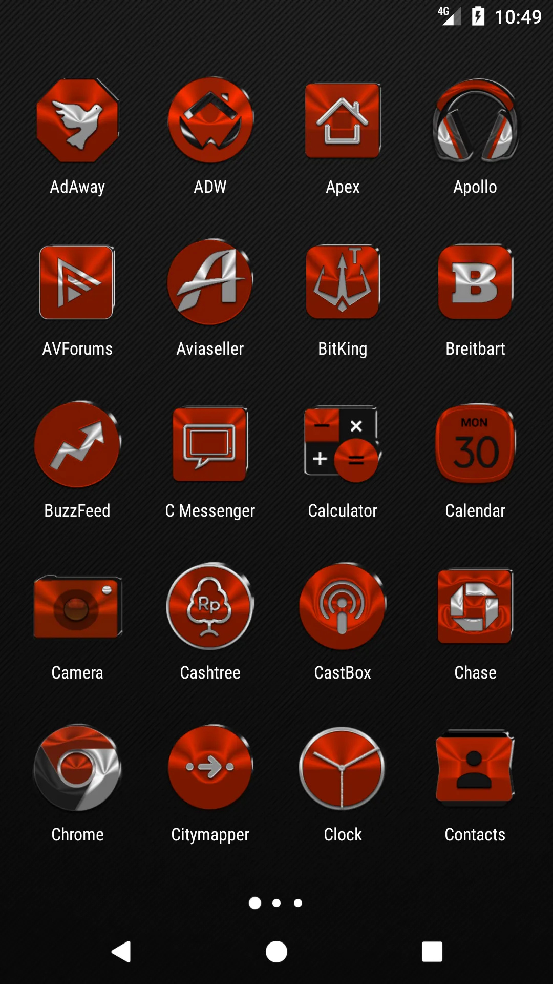 Red Orange Icon Pack | Indus Appstore | Screenshot