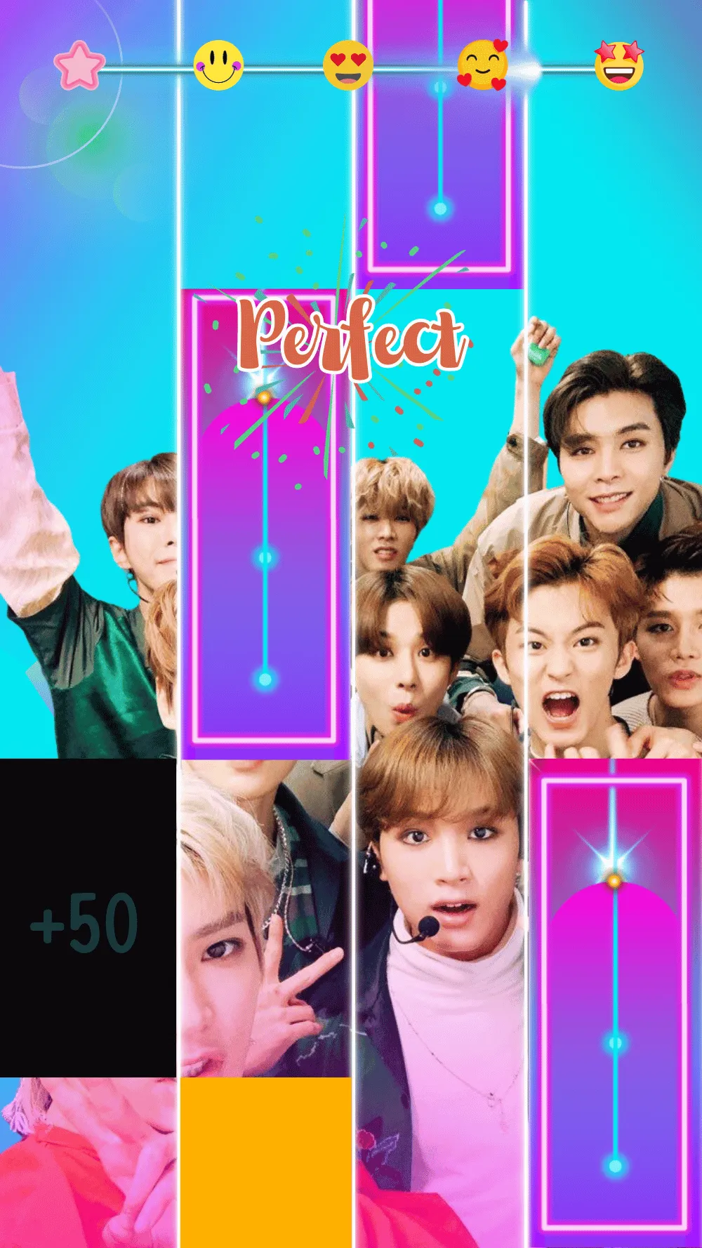 NCT 127 Piano Tiles Game | Indus Appstore | Screenshot