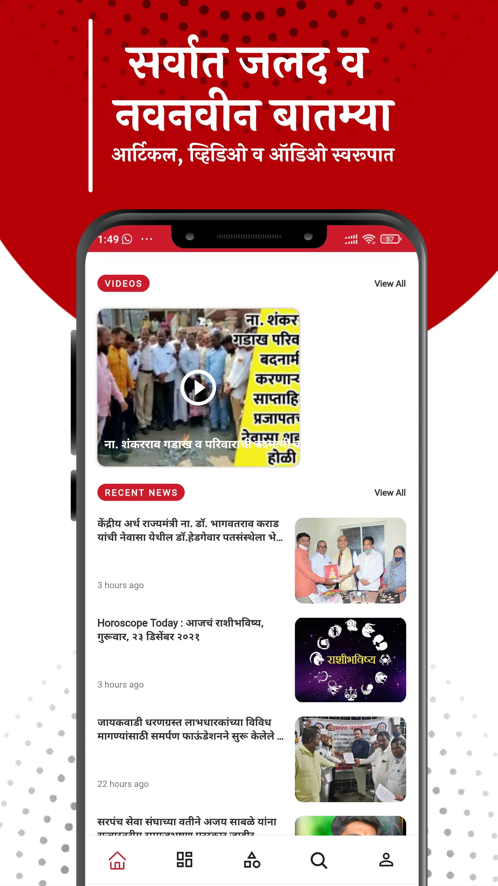 Aamhi Newaskar News | Indus Appstore | Screenshot