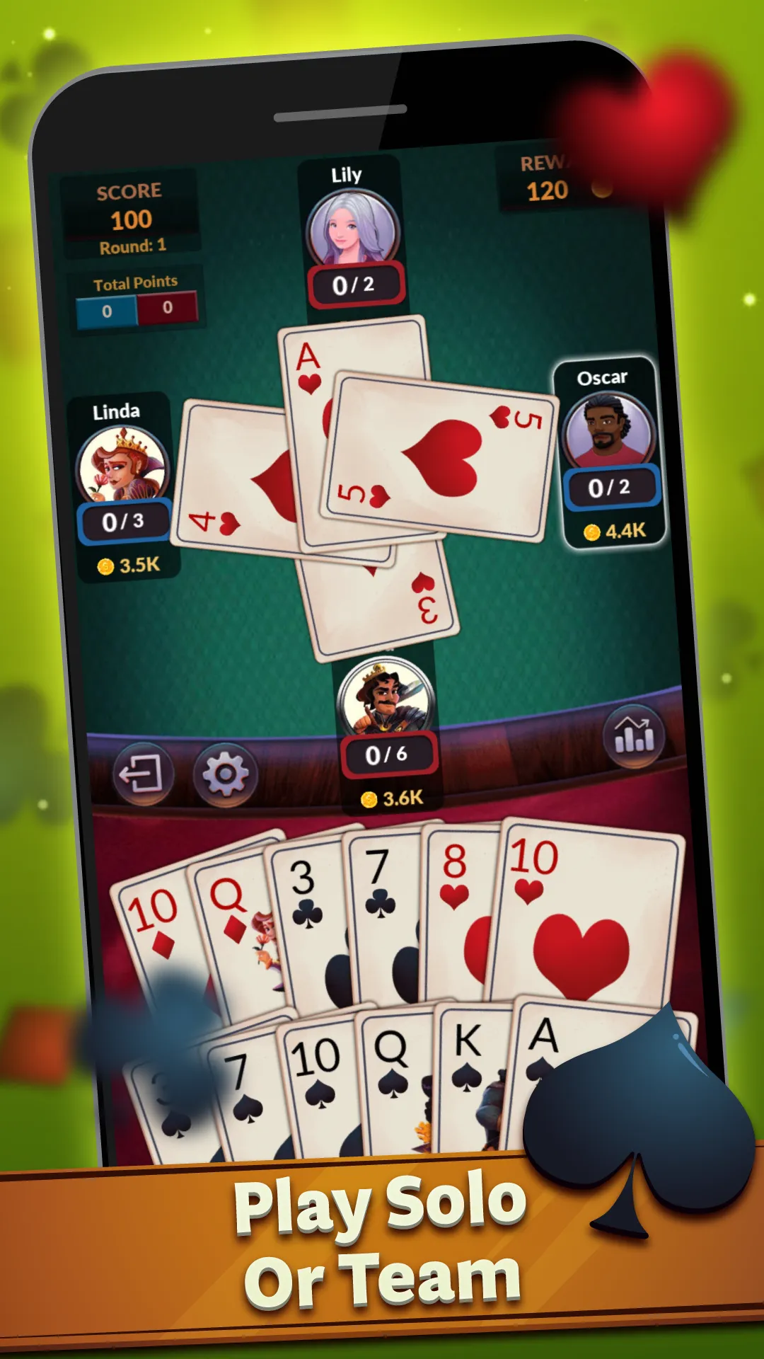 Spades - Offline Card Games | Indus Appstore | Screenshot