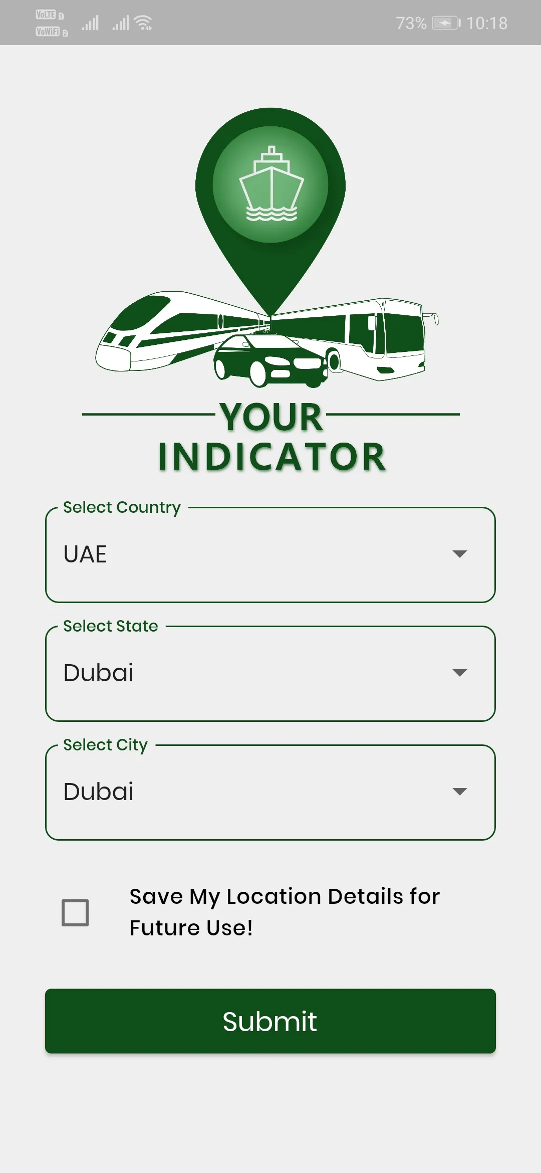 YourIndicator-transport timing | Indus Appstore | Screenshot