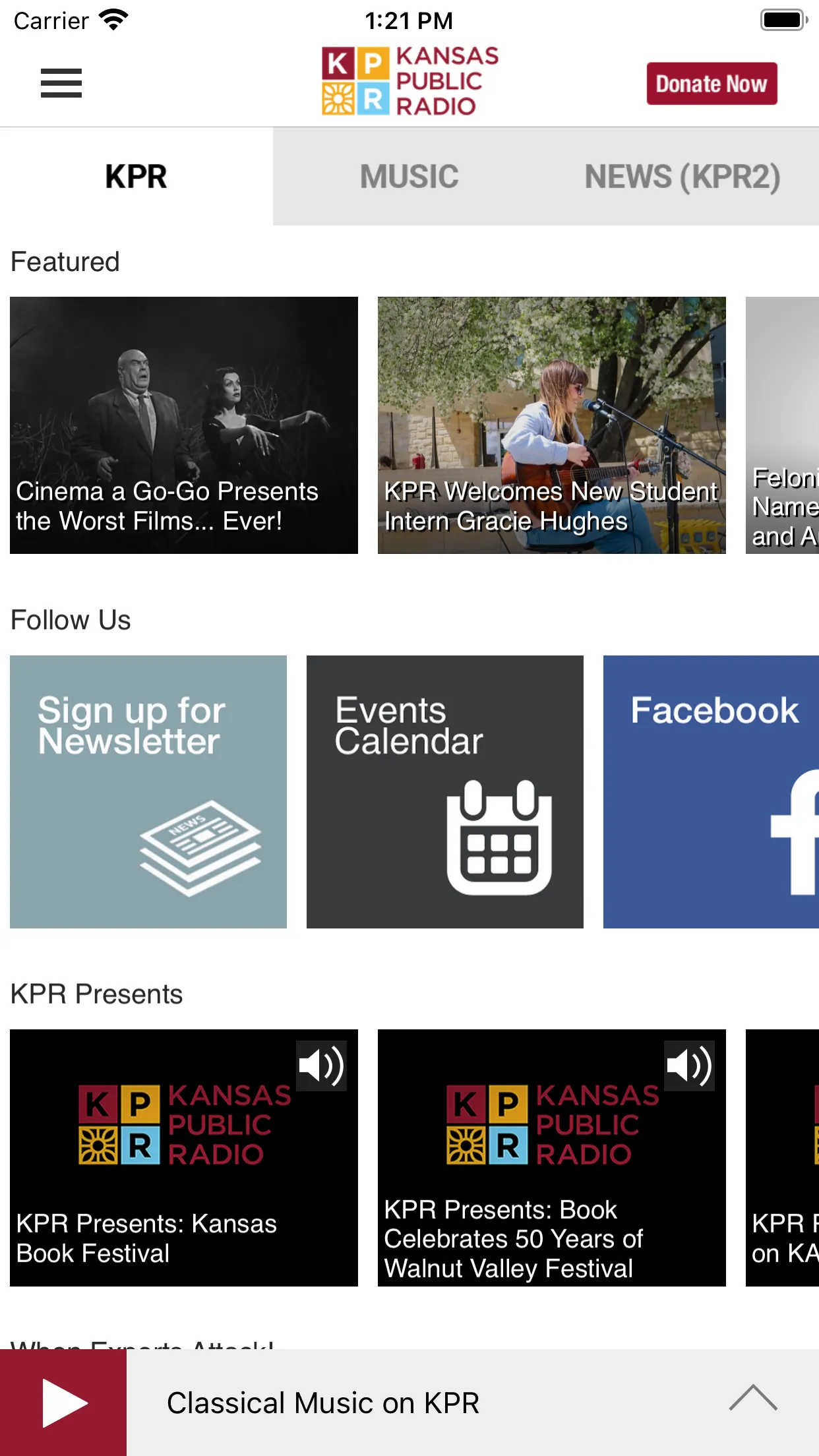 Kansas Public Radio App | Indus Appstore | Screenshot