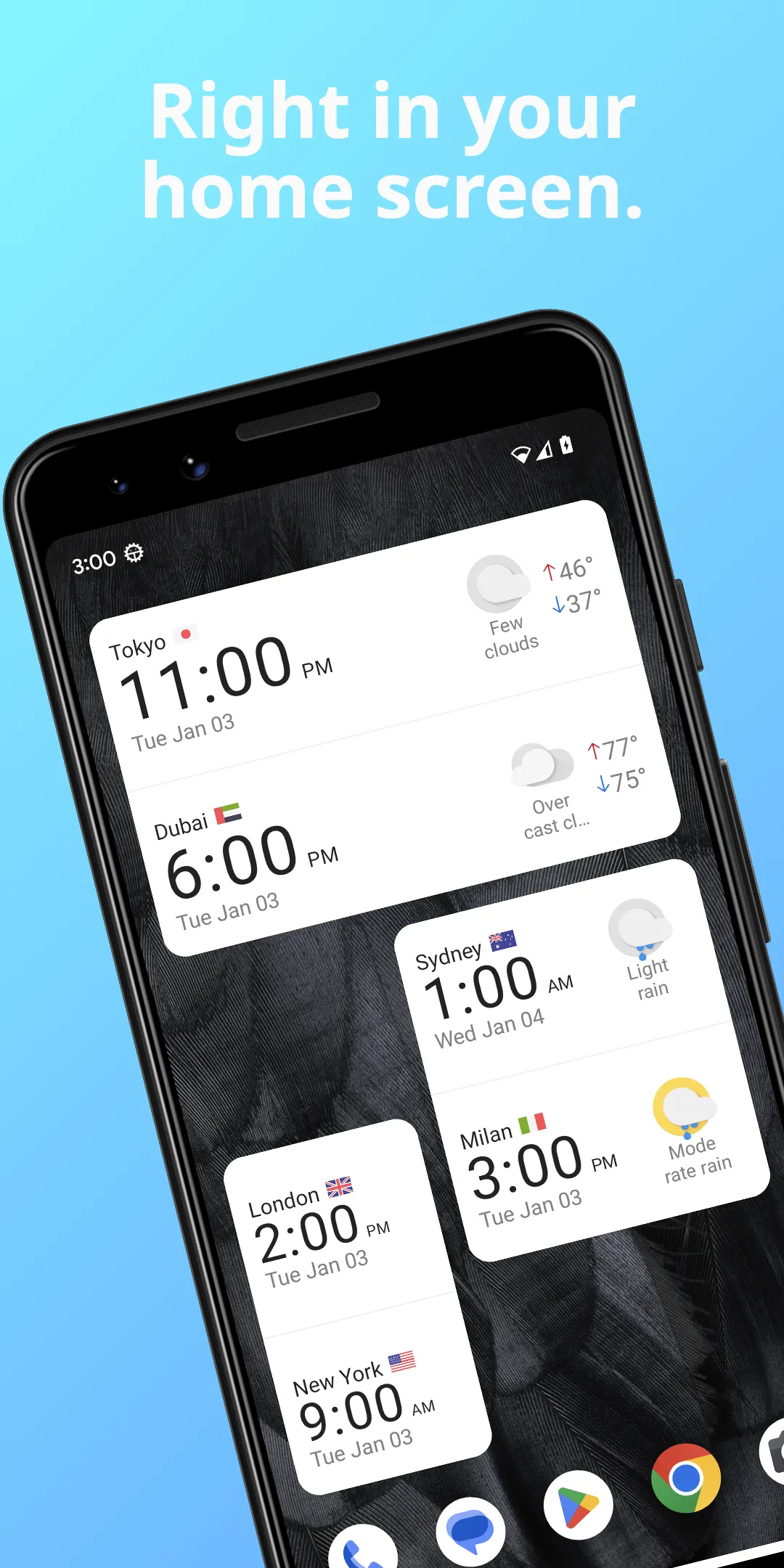 World Clock - Timezones Widget | Indus Appstore | Screenshot