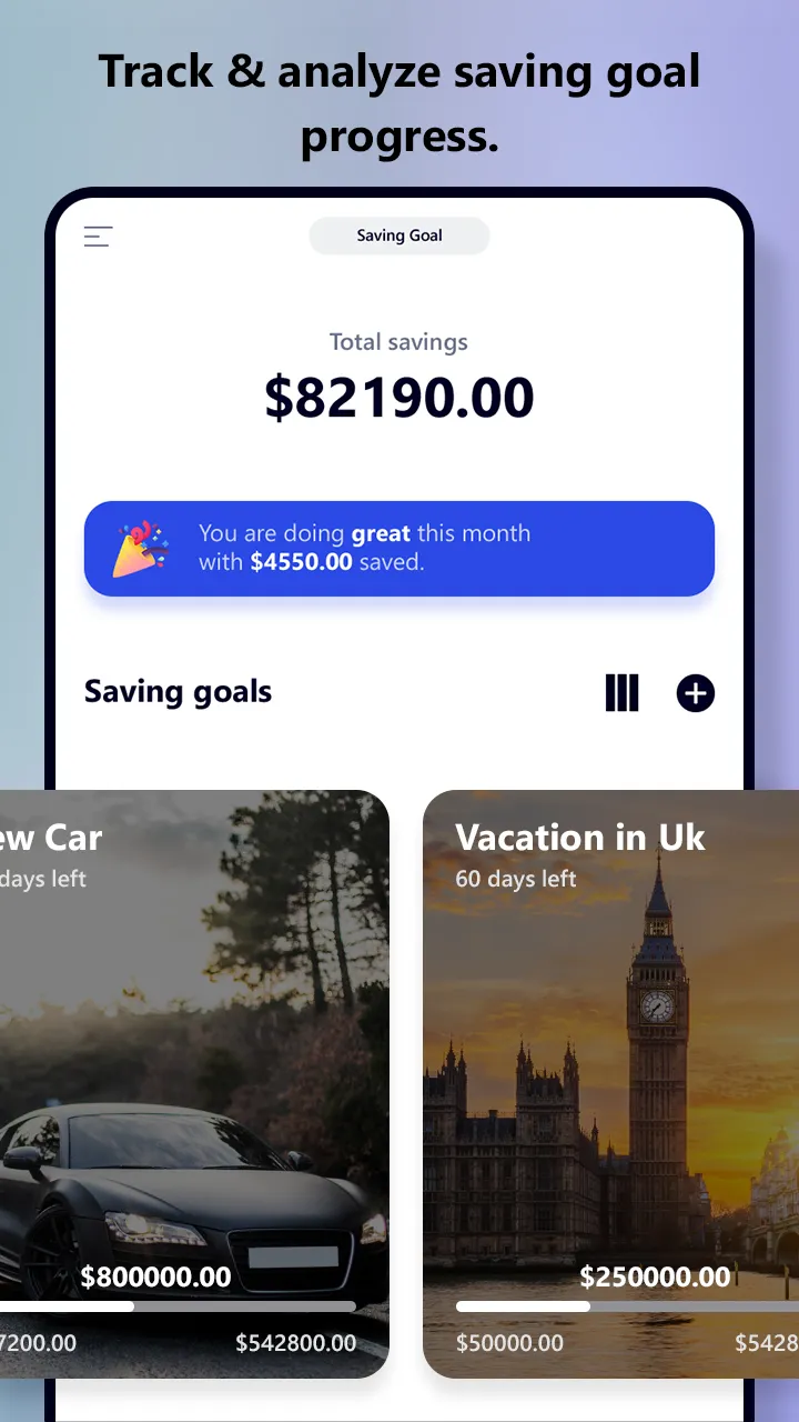 Savings Goal: Piggy Bank | Indus Appstore | Screenshot