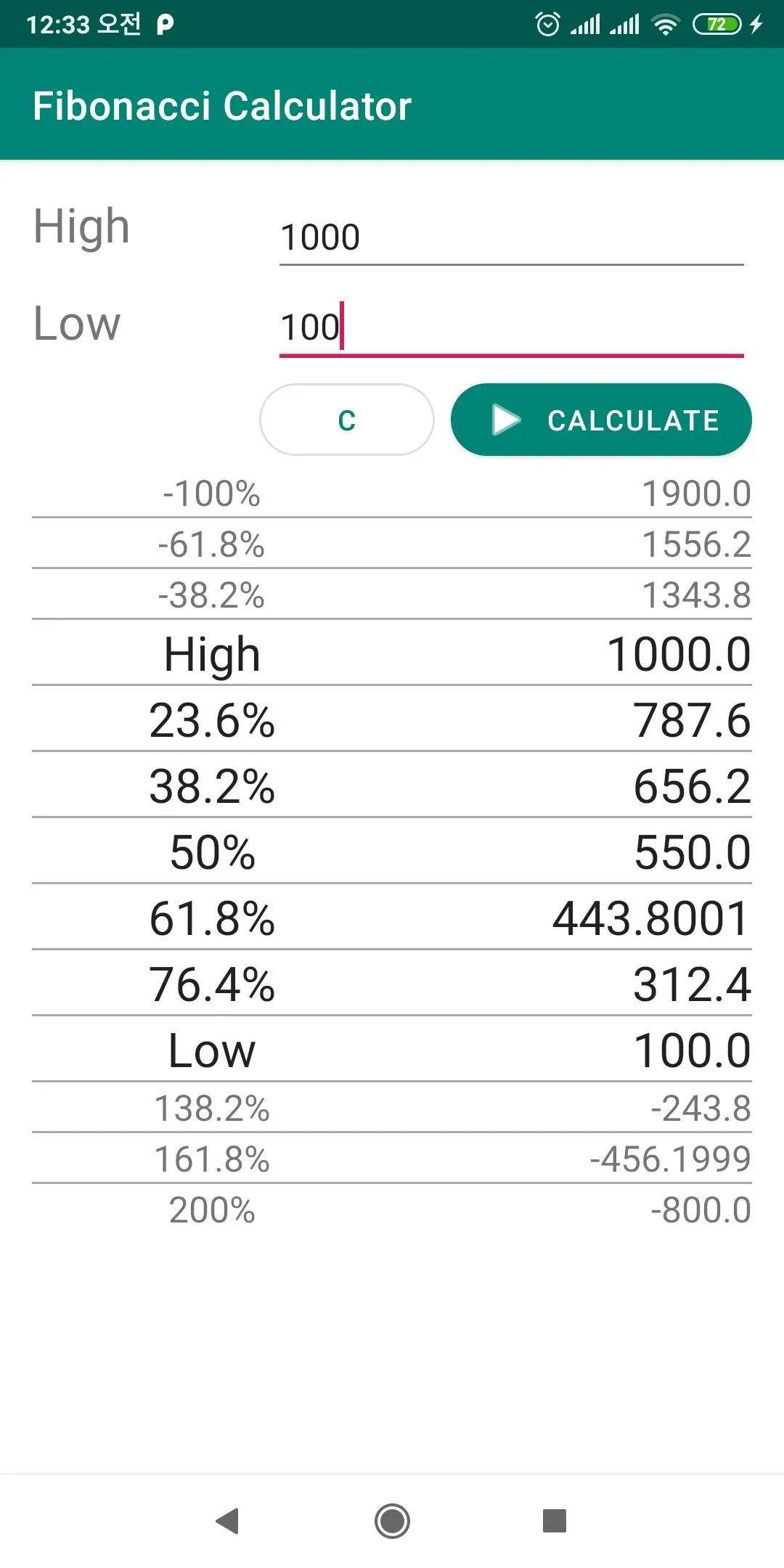 Fibonacci Calculator | Indus Appstore | Screenshot