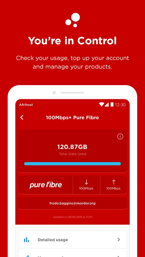 Afrihost | Indus Appstore | Screenshot