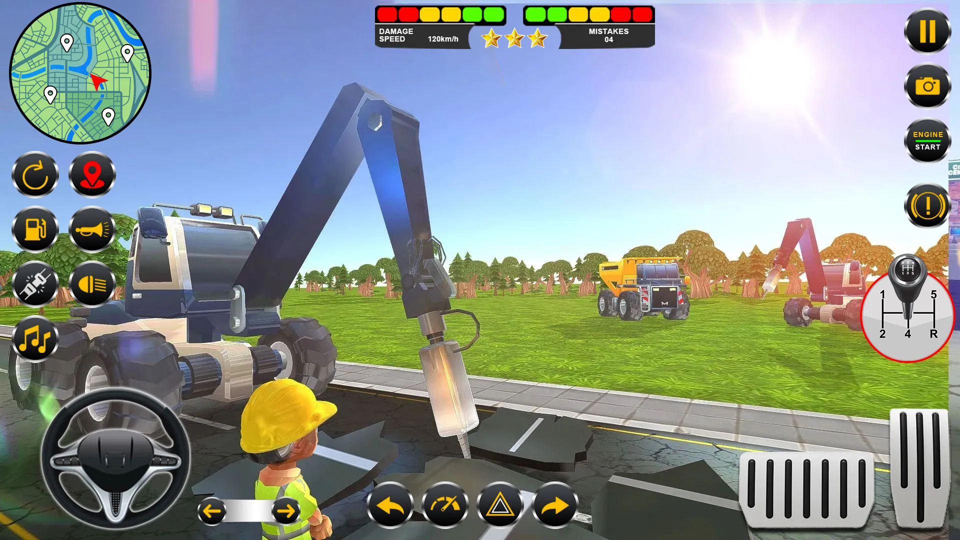 Road Construction Excavator 3D | Indus Appstore | Screenshot