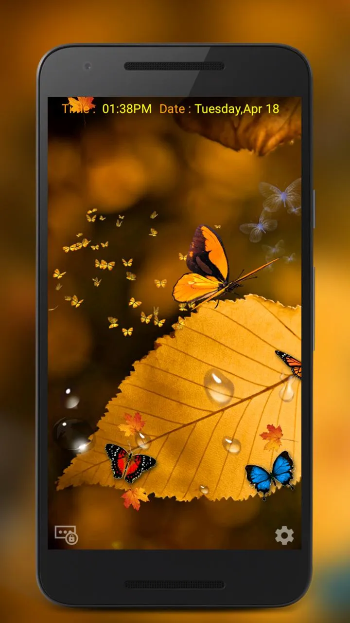 Butterfly Live Lock Screen | Indus Appstore | Screenshot