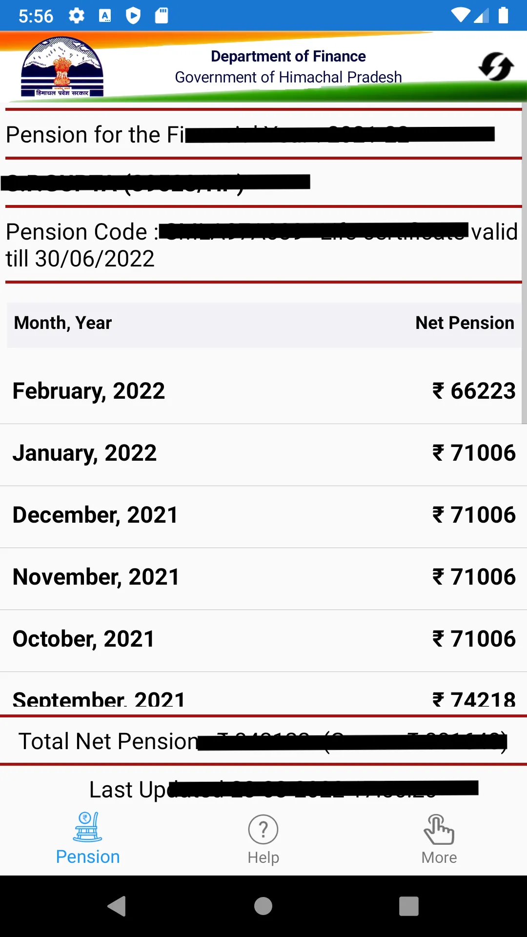 ePension HP Govt Pensioners | Indus Appstore | Screenshot