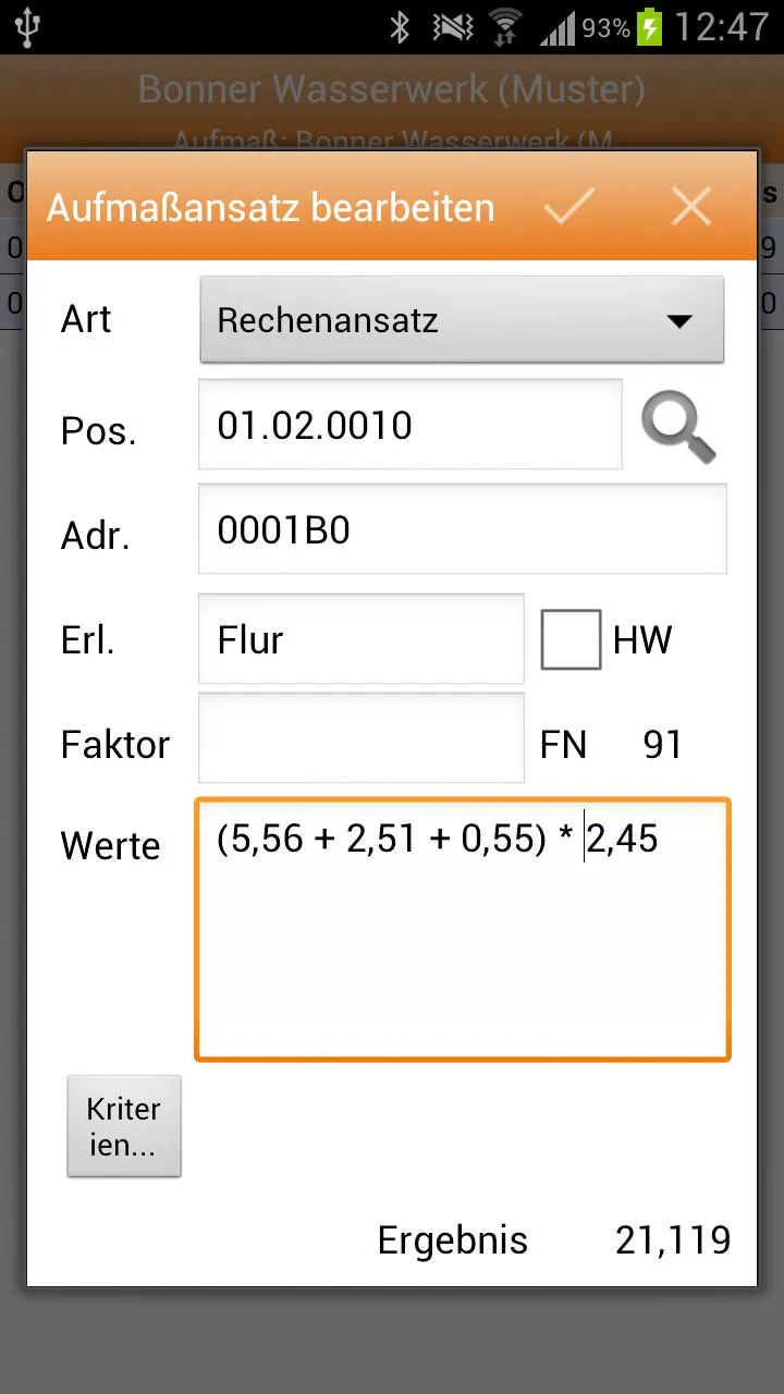 MWM-Piccolo - LV und Aufmaß | Indus Appstore | Screenshot