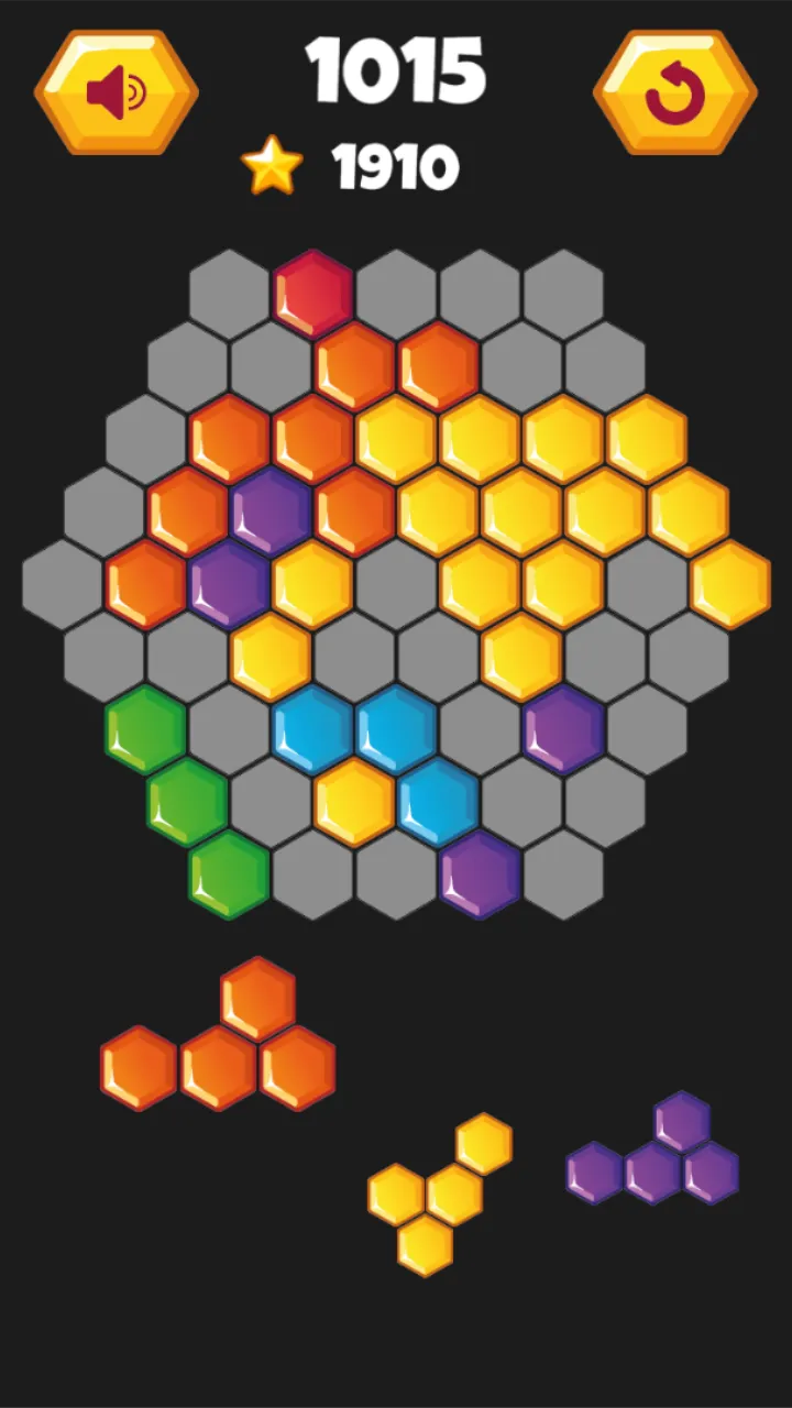 Hexagon Pals - Fun Puzzles | Indus Appstore | Screenshot