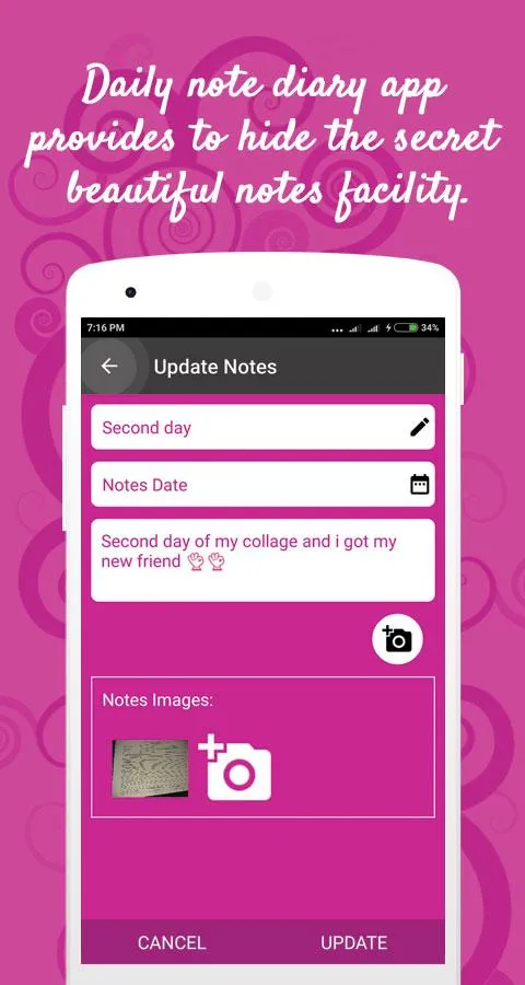 Daily note diary | Indus Appstore | Screenshot