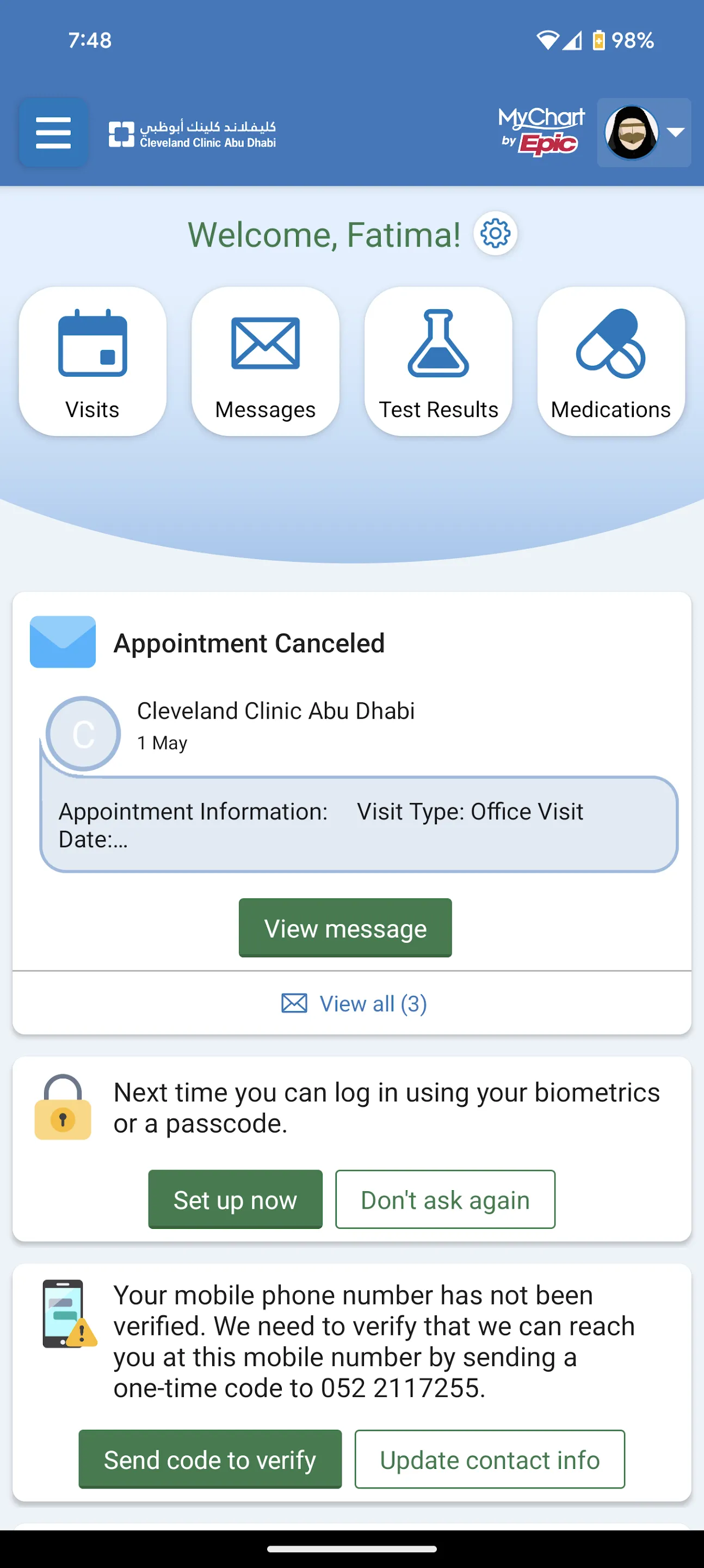 Cleveland Clinic Abu Dhabi | Indus Appstore | Screenshot