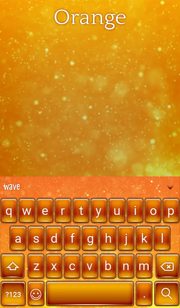 Orange Animated Keyboard | Indus Appstore | Screenshot