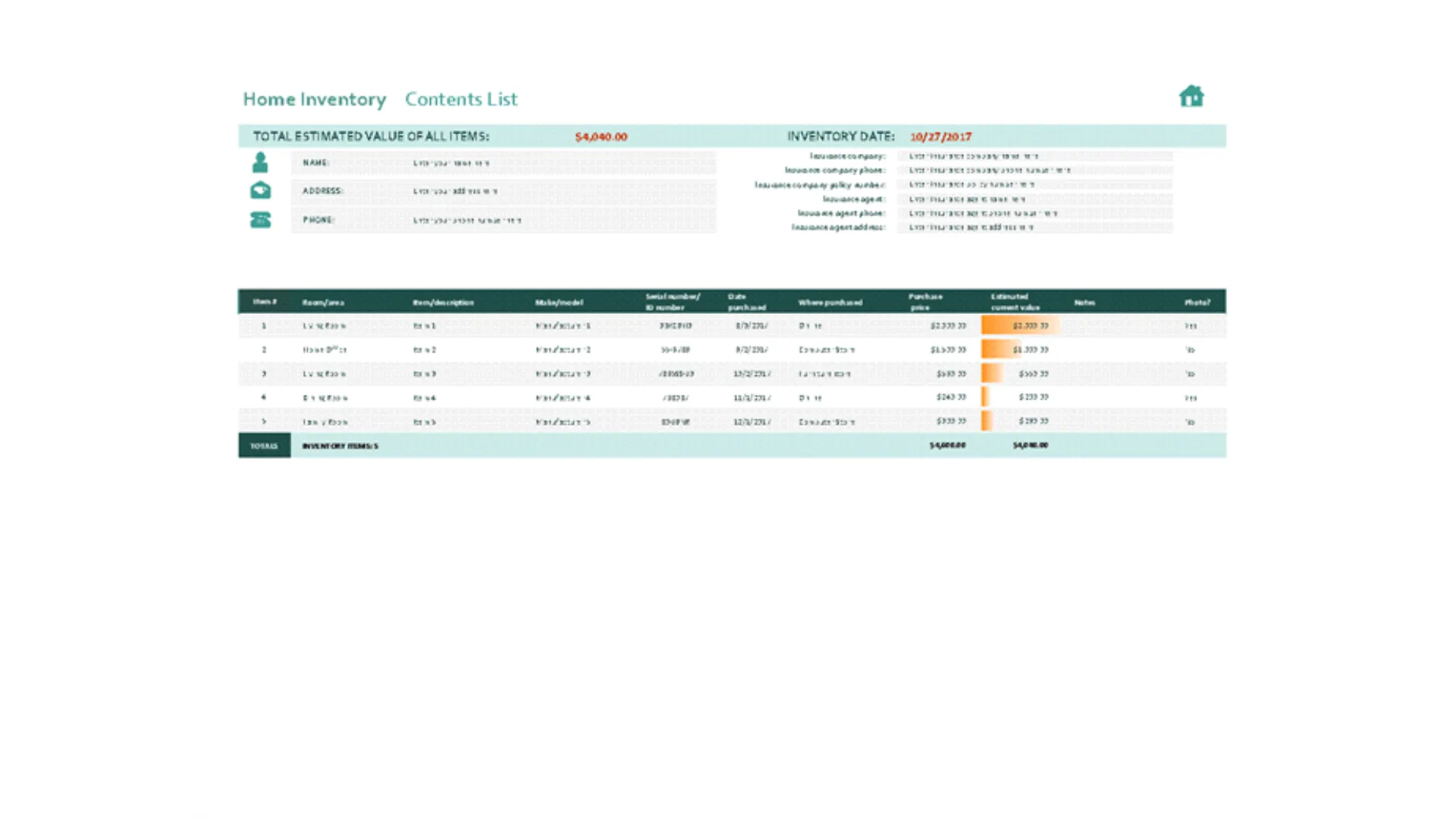 Stock Inventory Templates | Indus Appstore | Screenshot