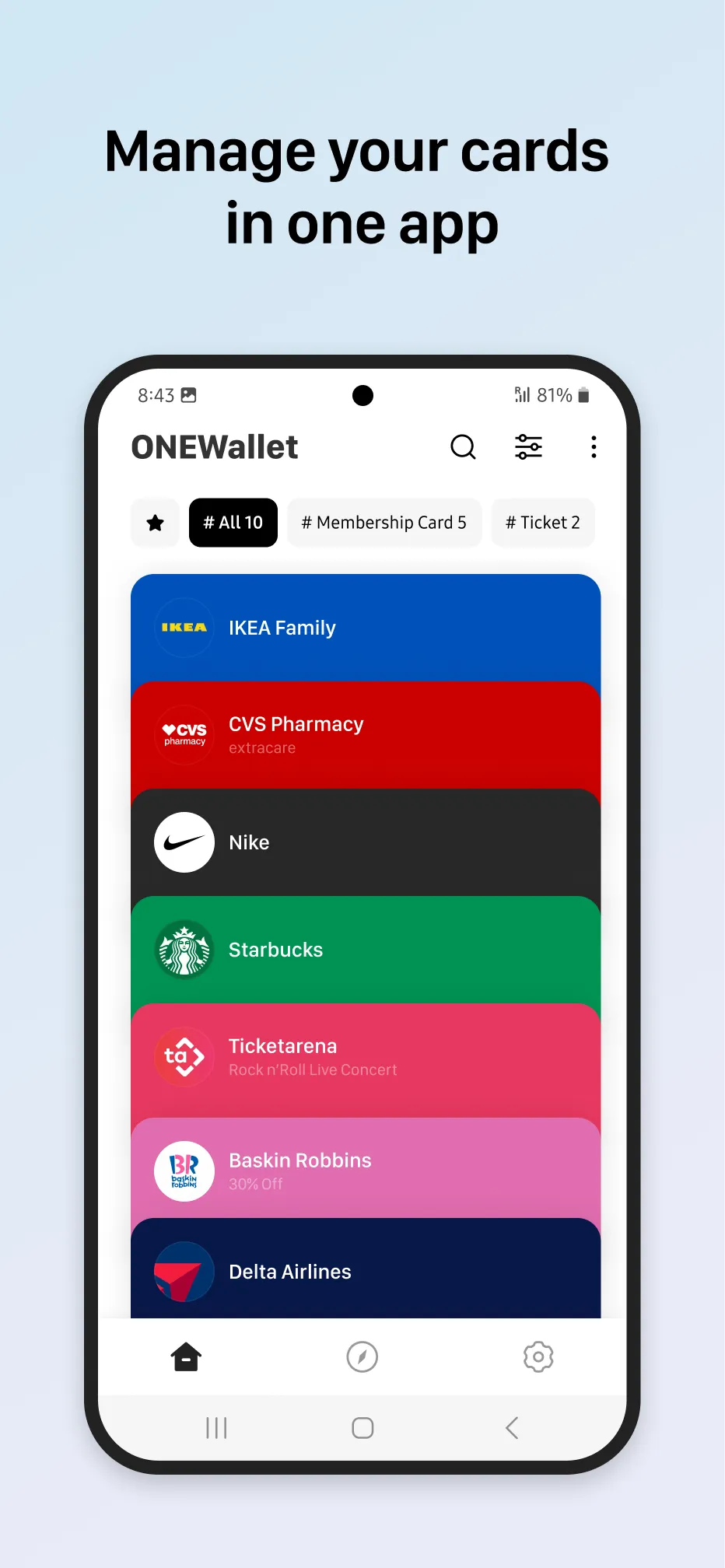 ONEWallet - Cards Wallet | Indus Appstore | Screenshot