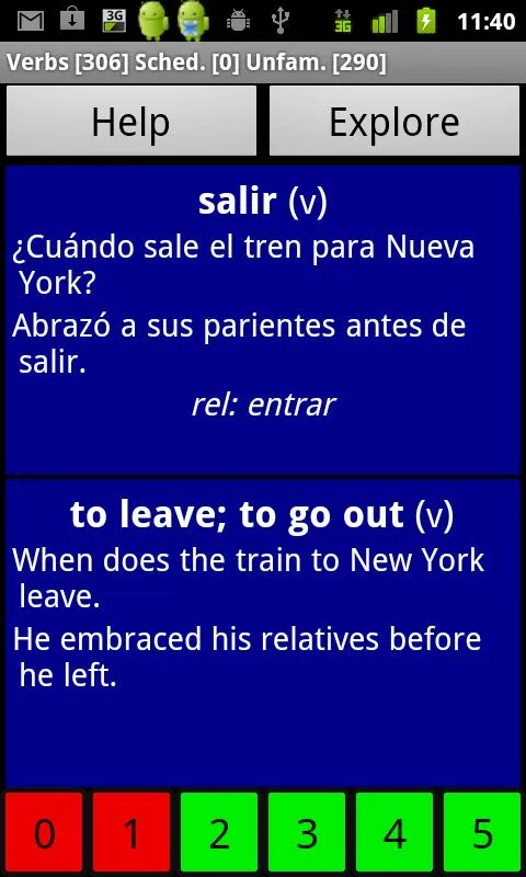 Spanish Basic Vocabulary | Indus Appstore | Screenshot