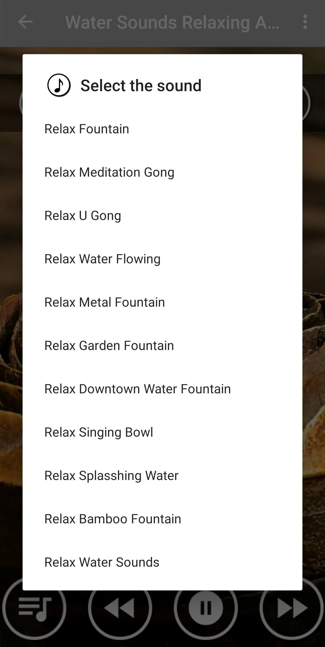 Relaxing Zen Music:Water Sound | Indus Appstore | Screenshot