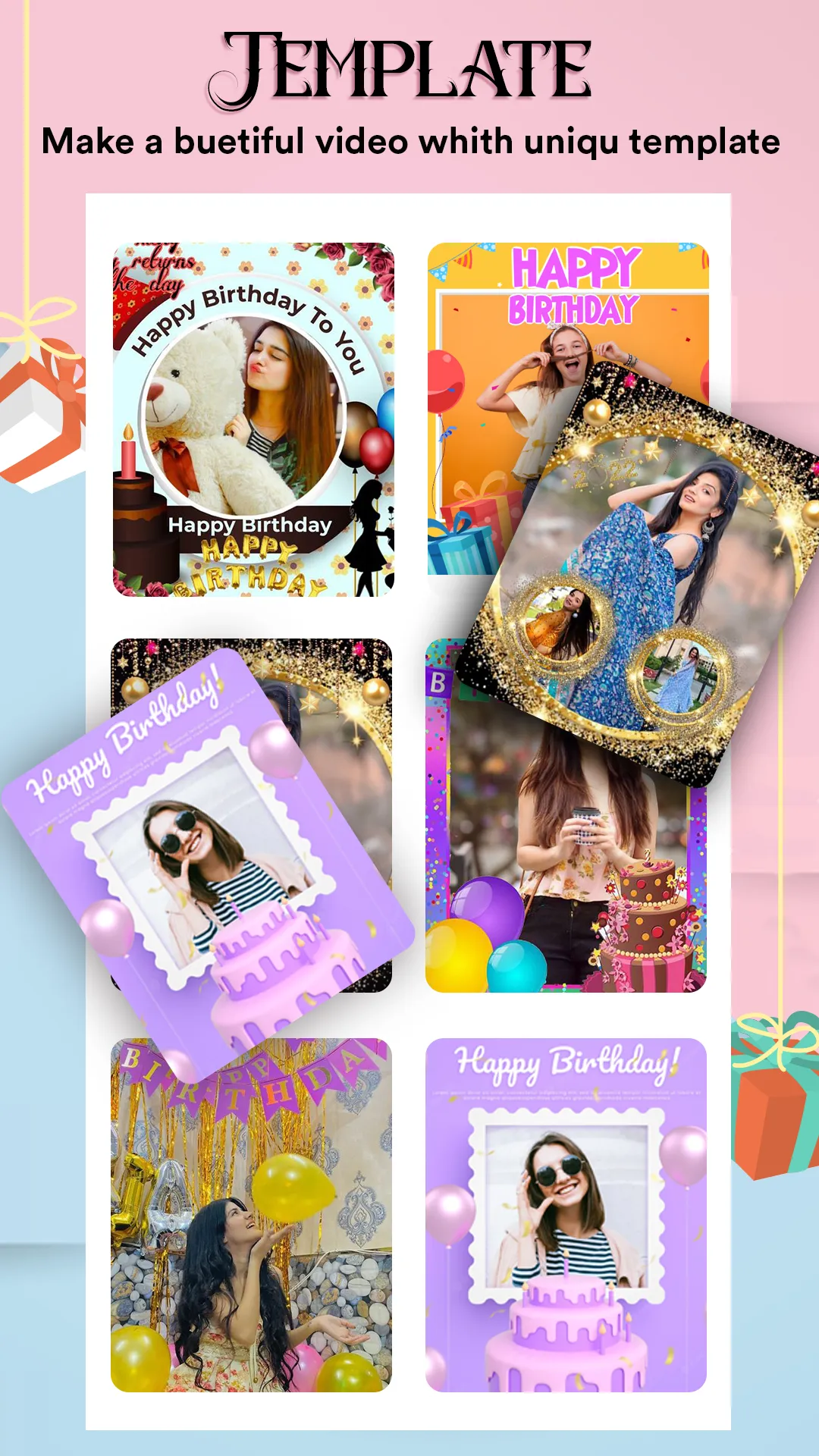 Birthday Video Maker | Indus Appstore | Screenshot