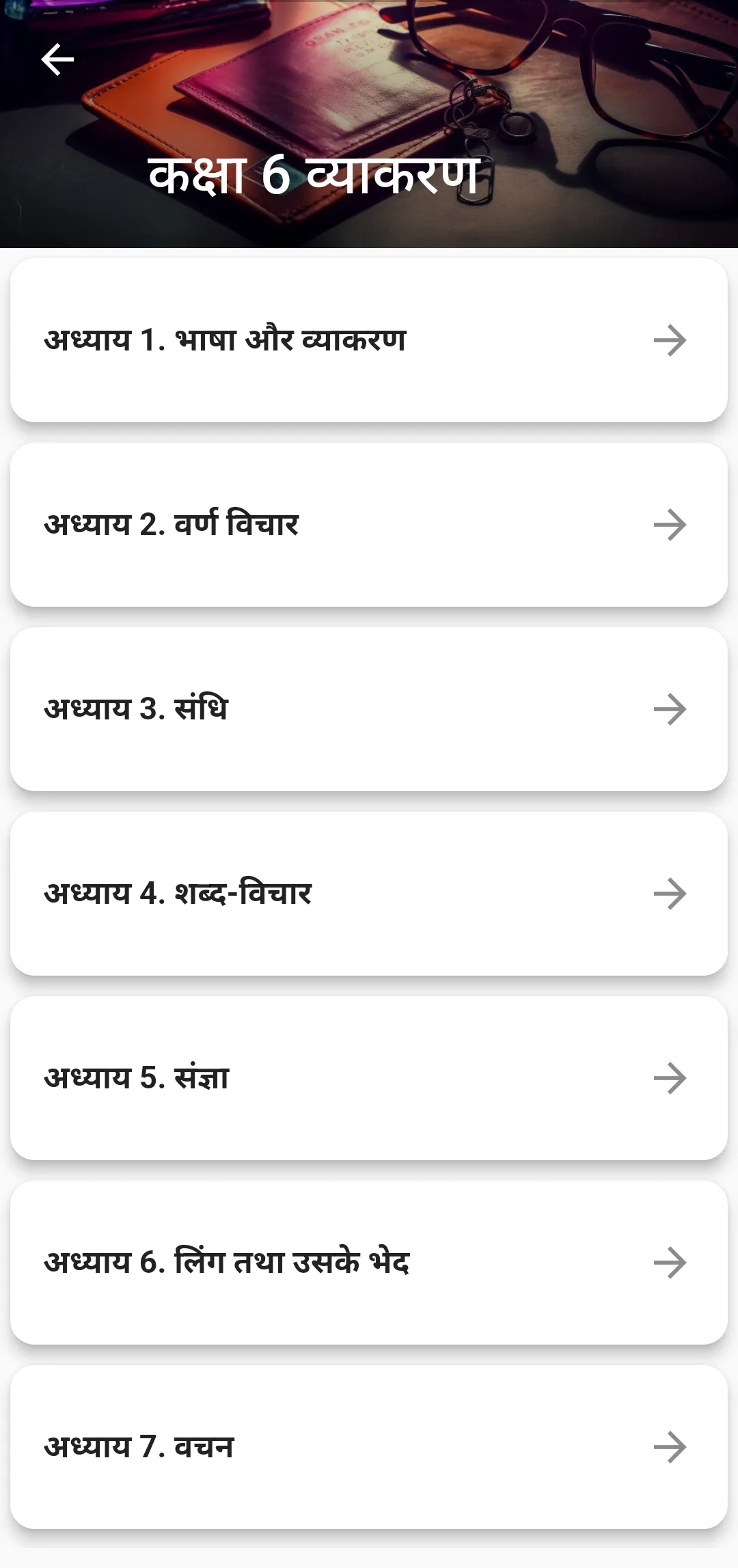 Class 6 Hindi Vyakaran Grammar | Indus Appstore | Screenshot