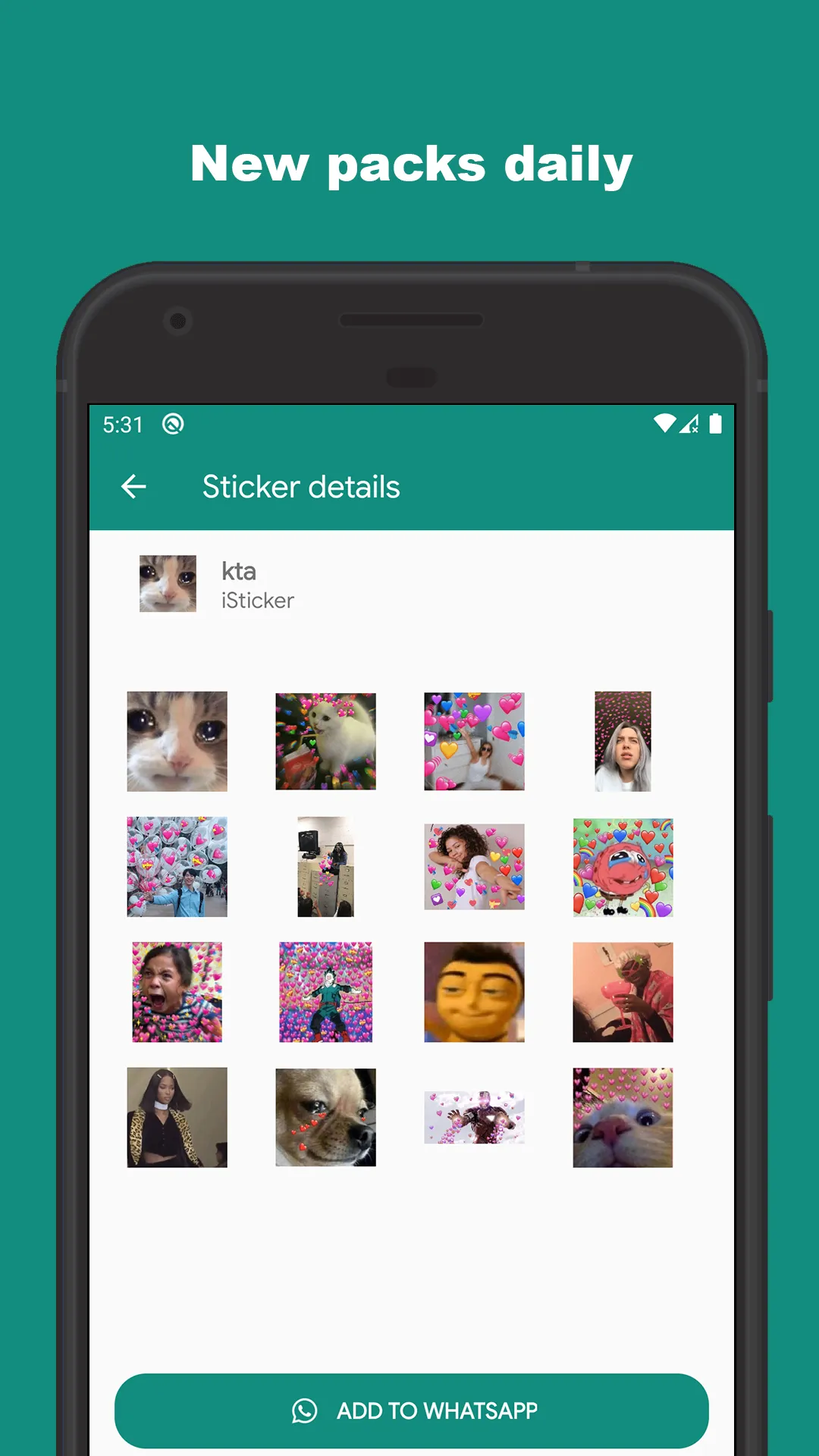 Animated stickers for WhatsApp | Indus Appstore | Screenshot