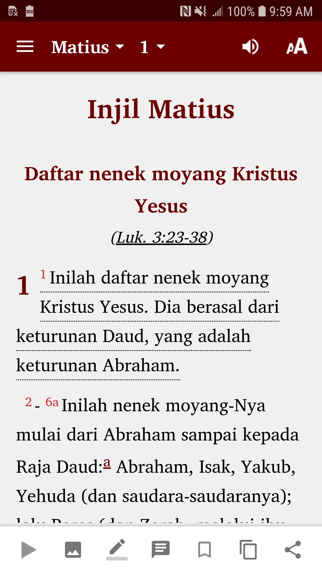 Indonesian TSI Bible | Indus Appstore | Screenshot