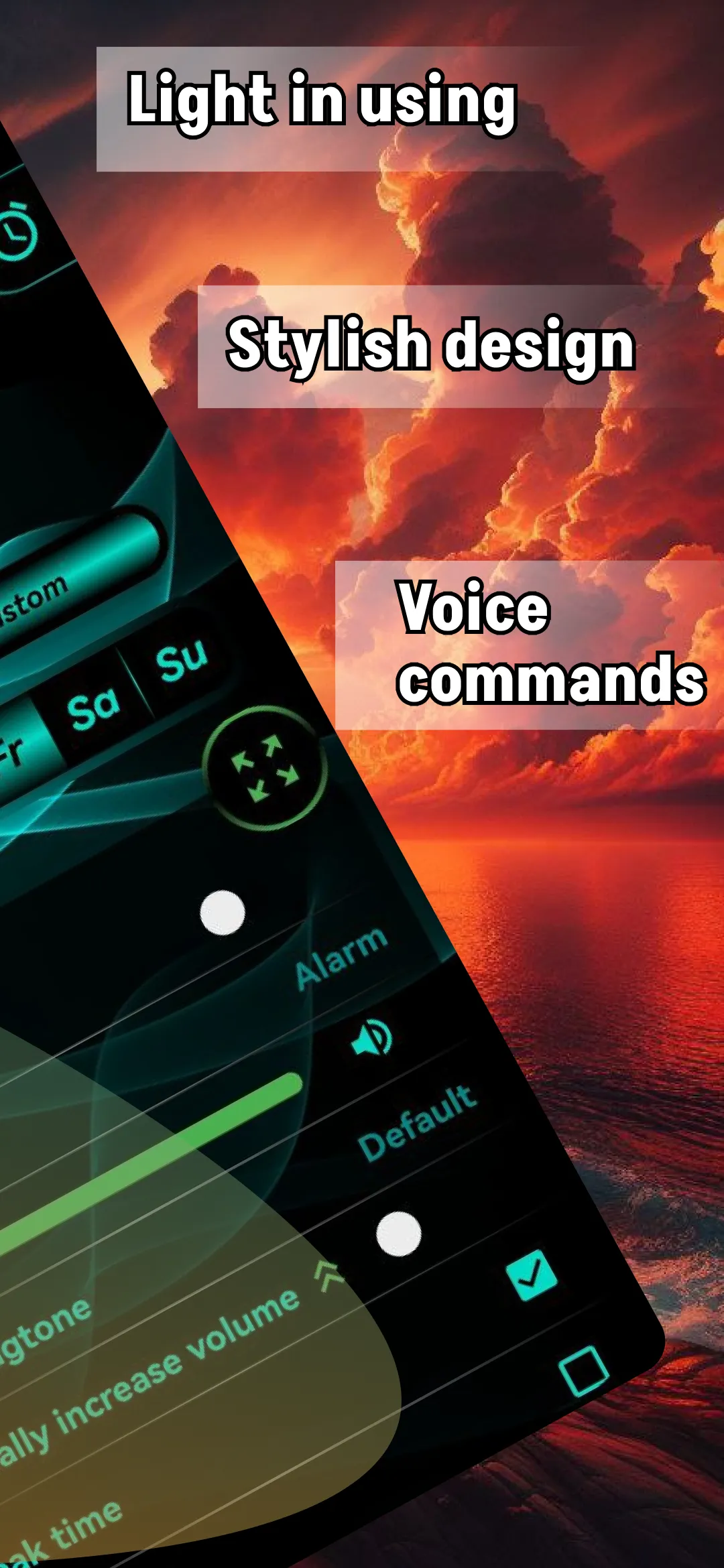 Alarm clock with voice control | Indus Appstore | Screenshot