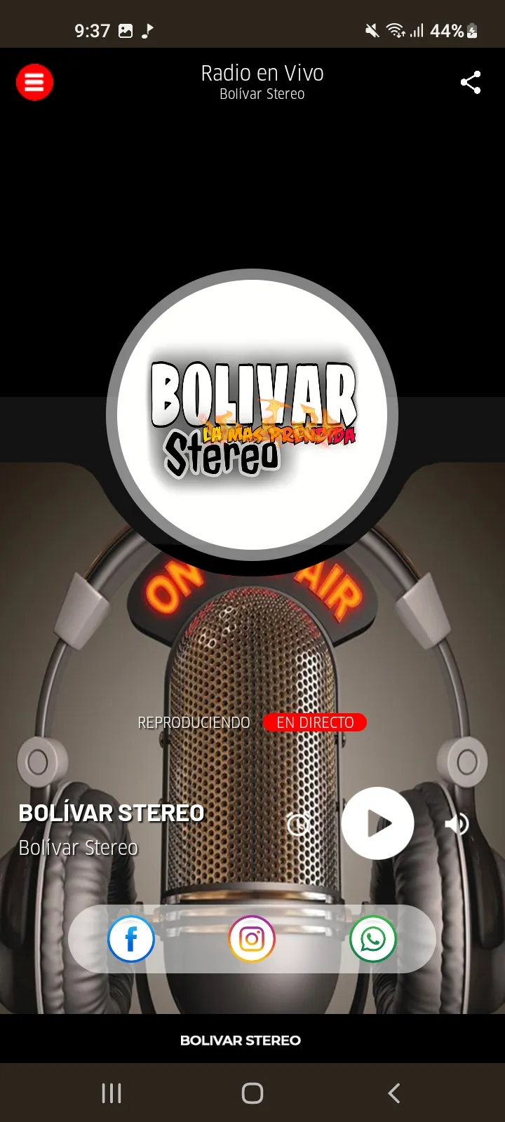 Bolívar Stereo | Indus Appstore | Screenshot