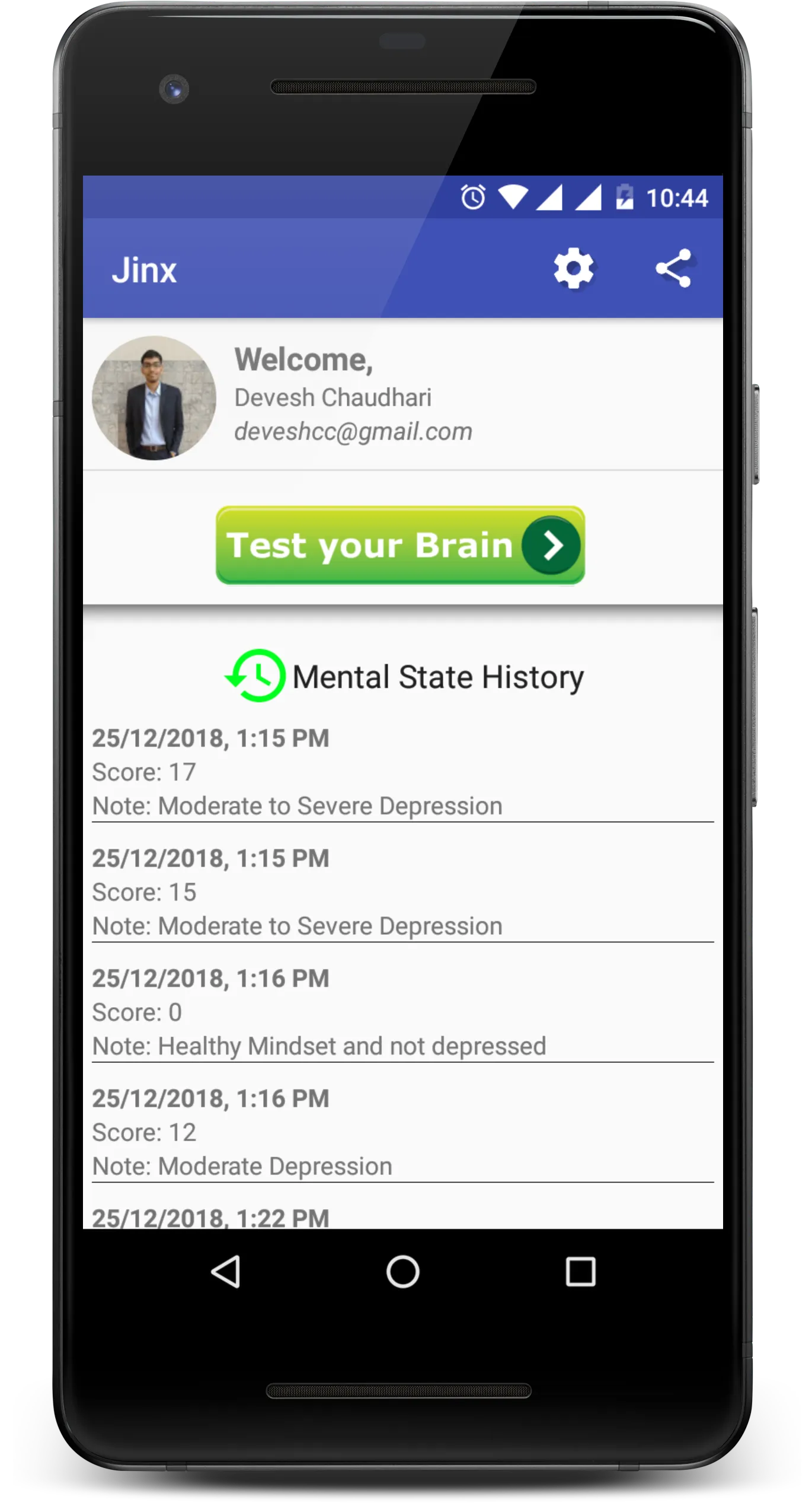 Jinx- Self Diagnosis tool for  | Indus Appstore | Screenshot