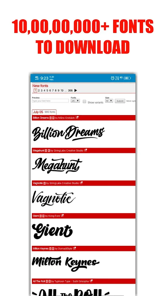 DA FONT'S | Indus Appstore | Screenshot