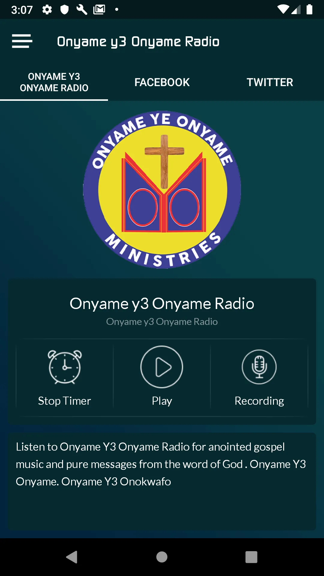 Onyame y3 Onyame Radio | Indus Appstore | Screenshot