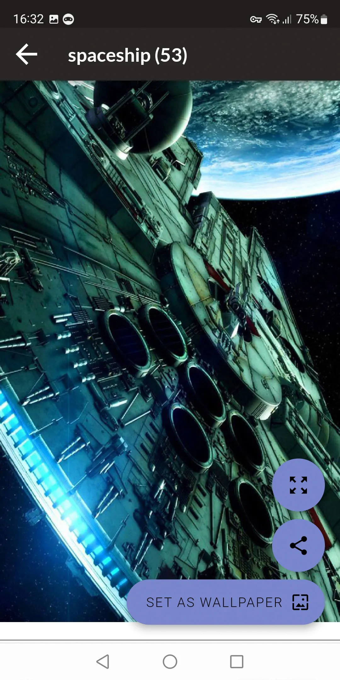 Spaceship Wallpapers | Indus Appstore | Screenshot