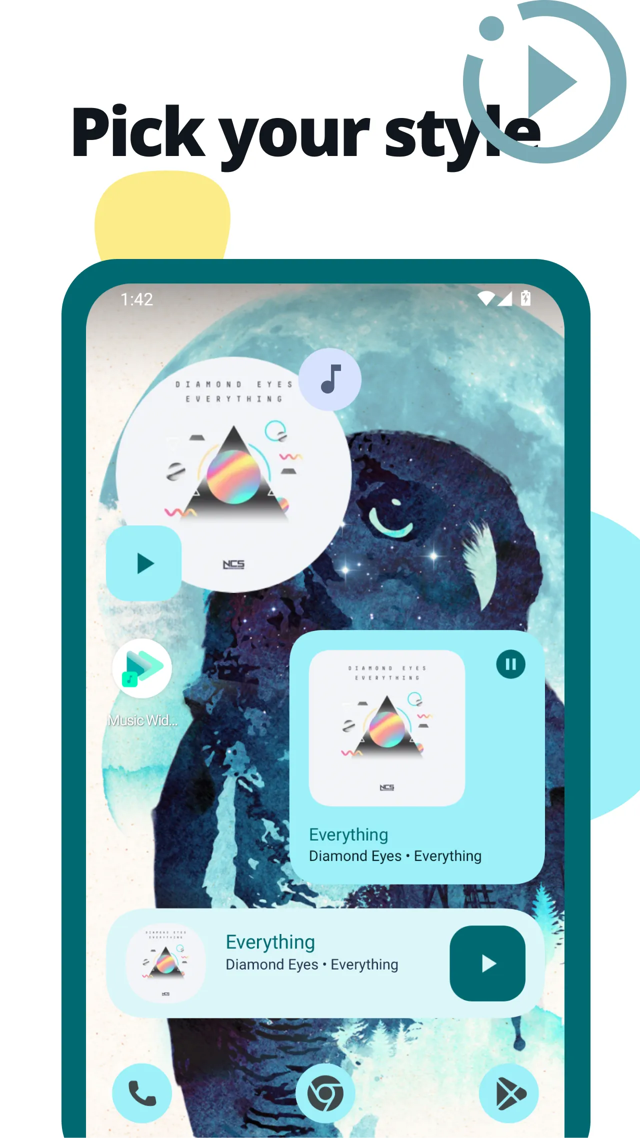 Music Widget Android 12 | Indus Appstore | Screenshot